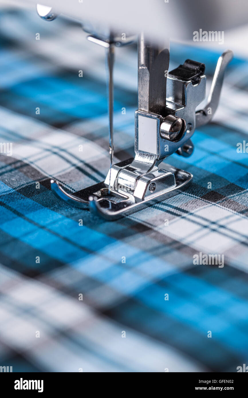Working part of modern electric sewing machine Stock Photo - Alamy