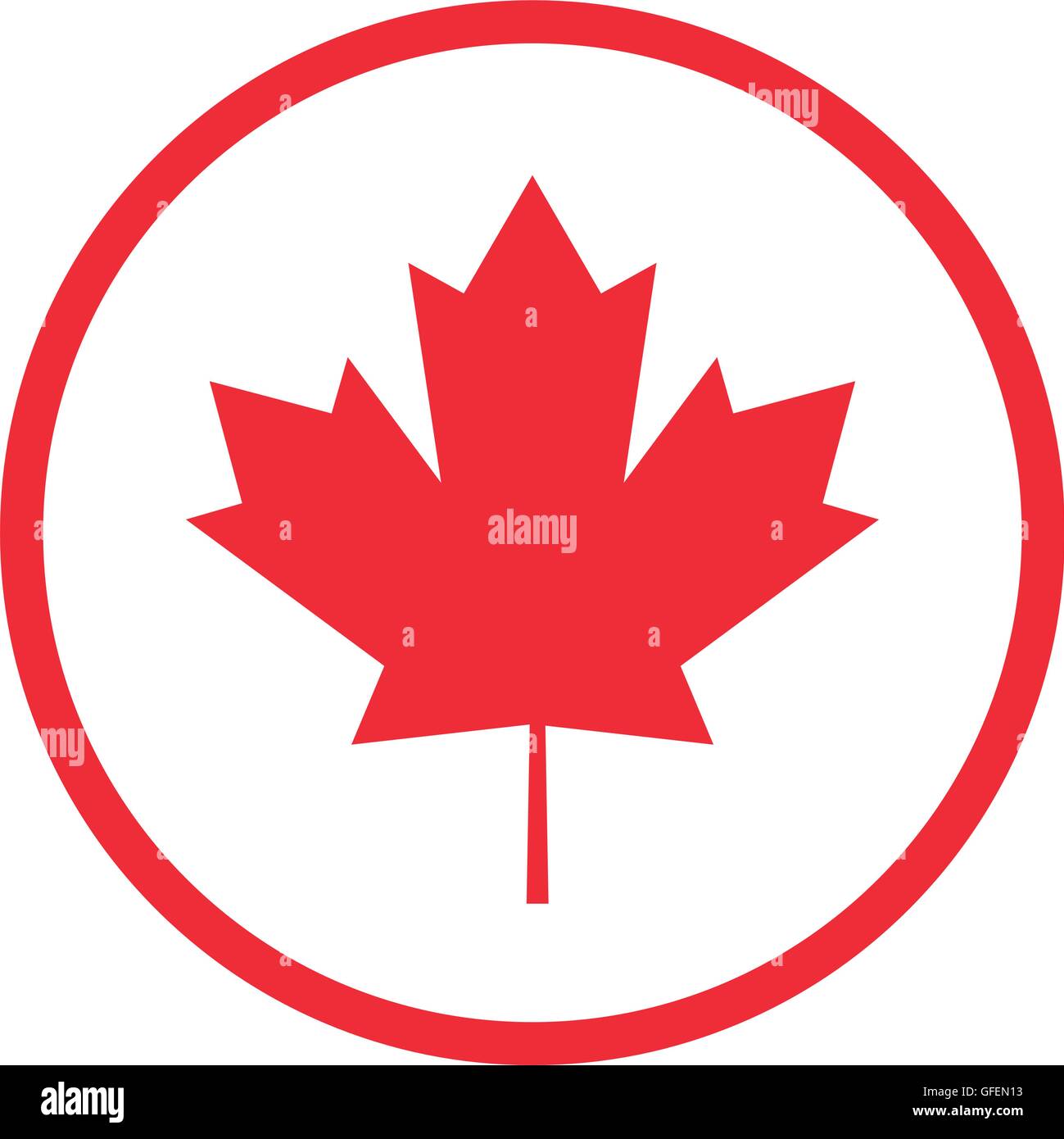 canadian badge icon Stock Vector Image & Art - Alamy