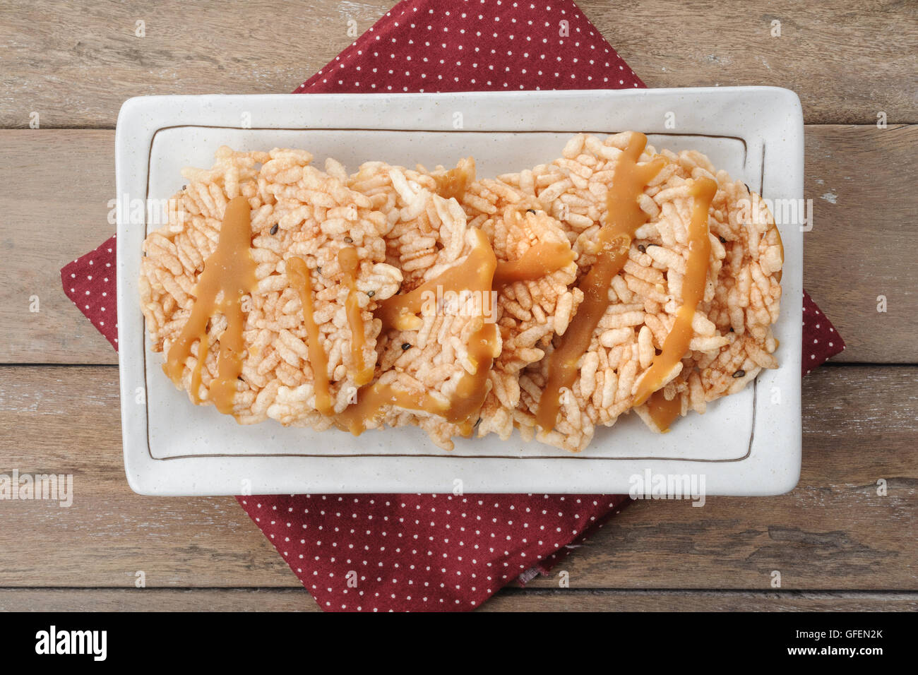 Nang Led, Khao Tan, Thai Sweet Crispy Rice Cakes with Cane Sugar ...
