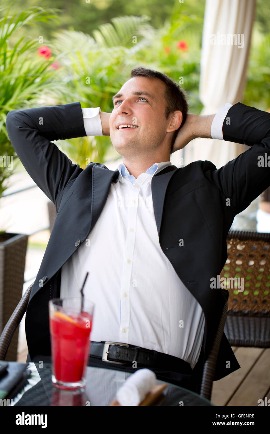 Sitting in the middle of a table hires stock photography and images