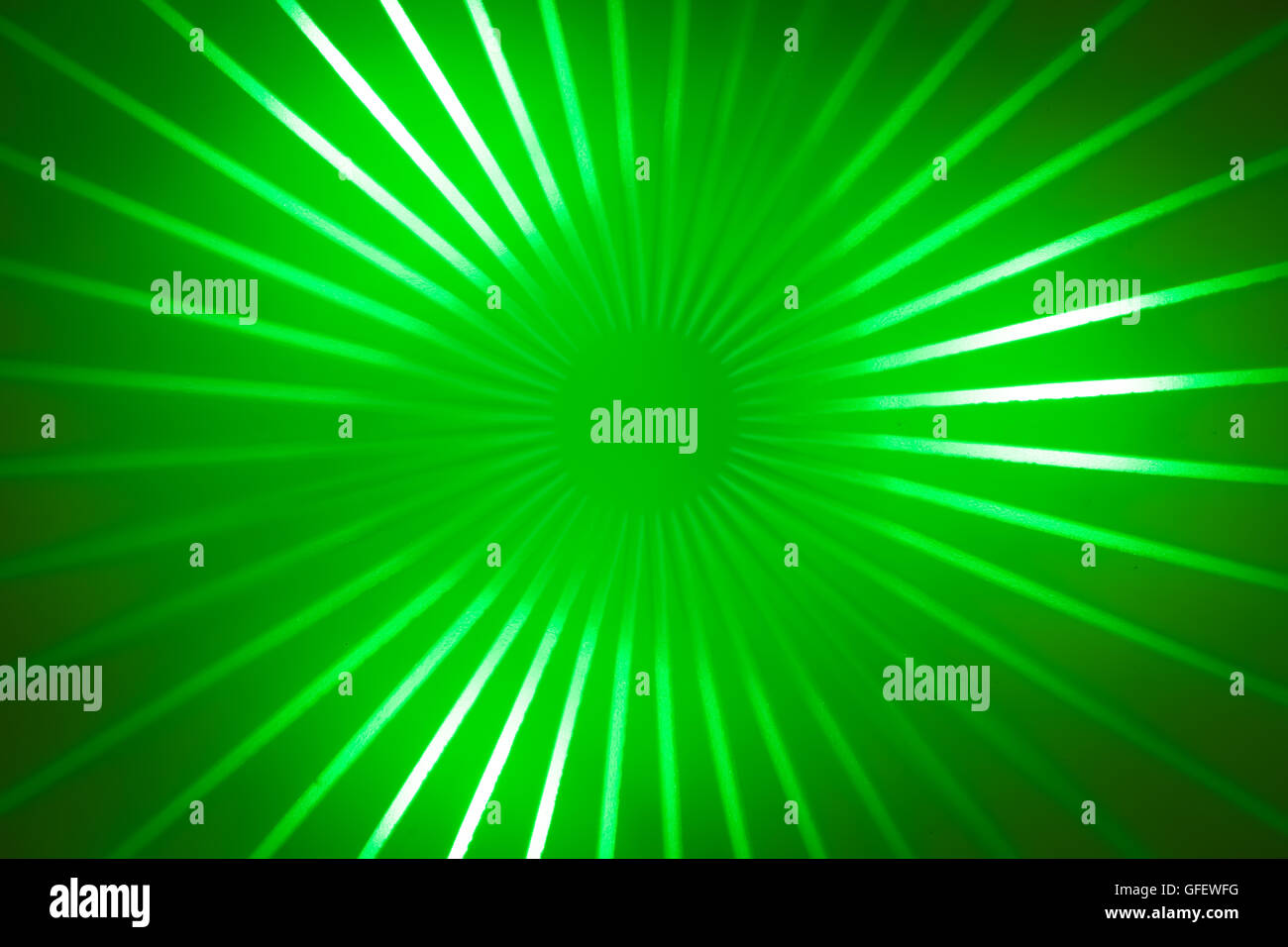 Green alien light Stock Photo