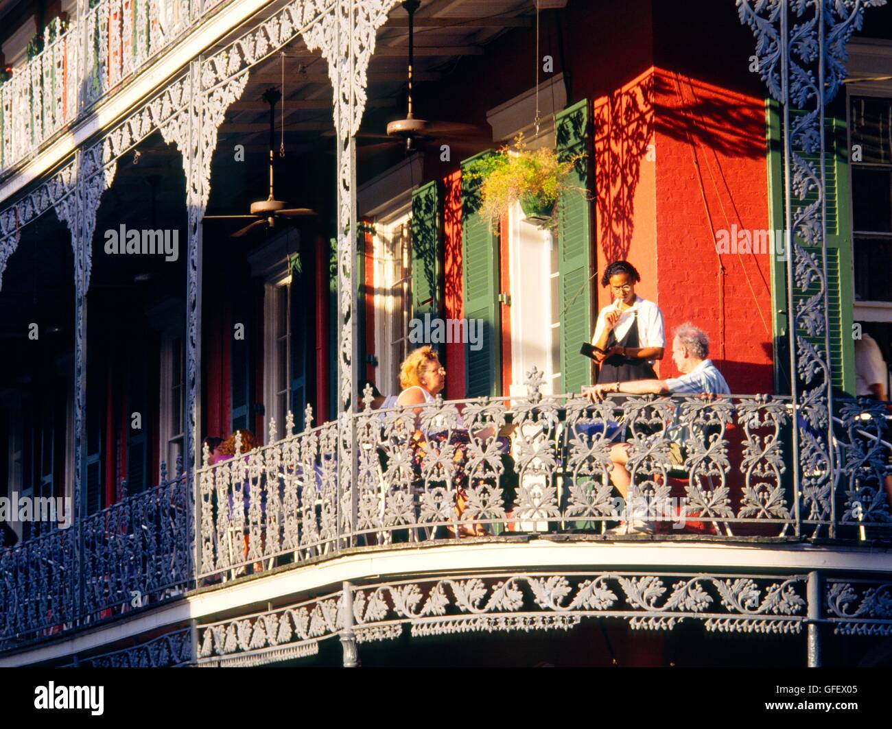 New Orleans. The Royal Cafe restaurant in the French Quarter Vieux Carre on corner of Royal and Peter streets Louisiana USA Stock Photo