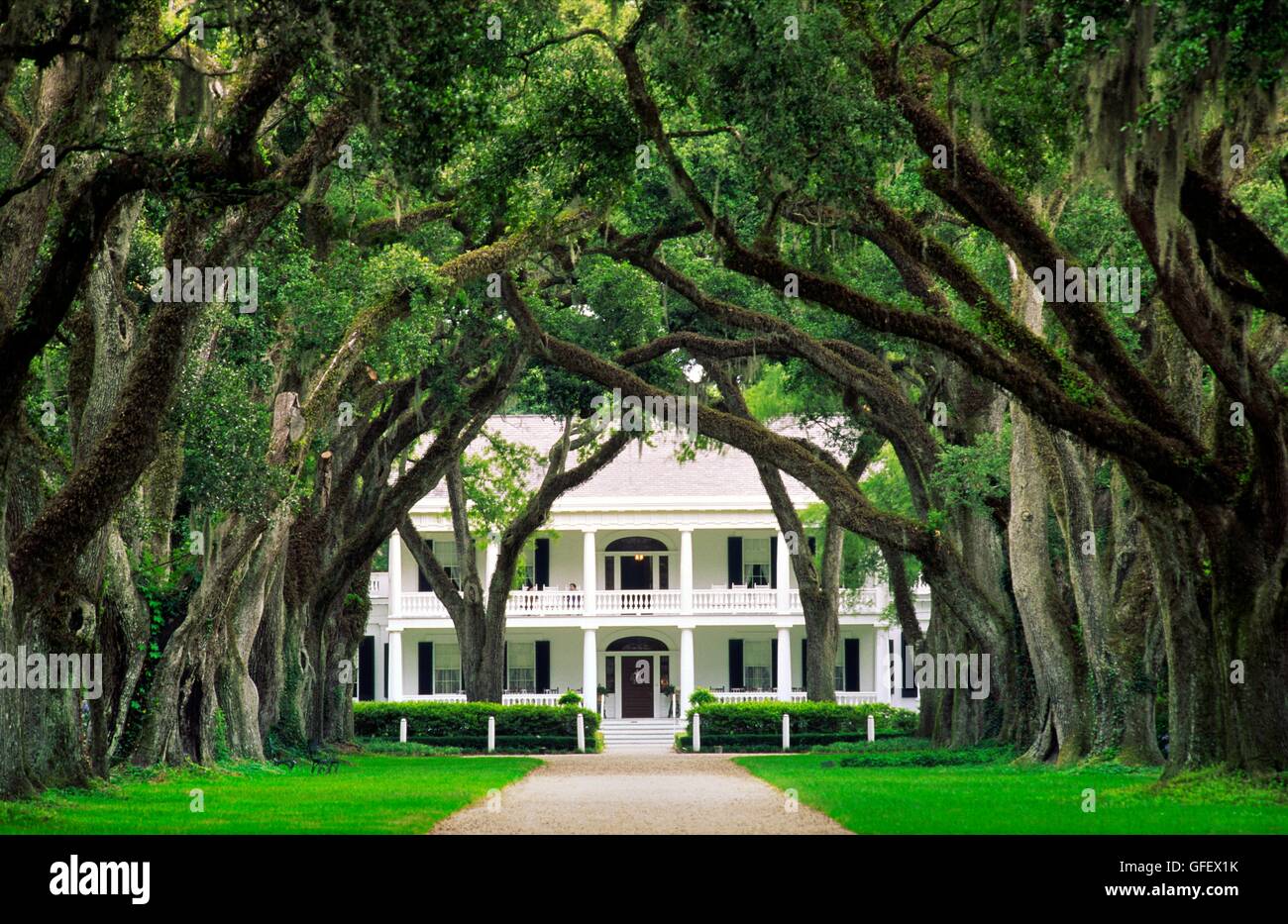 Rosedown plantation antebellum mansion house near the town of Francisville, Louisiana, USA Stock Photo