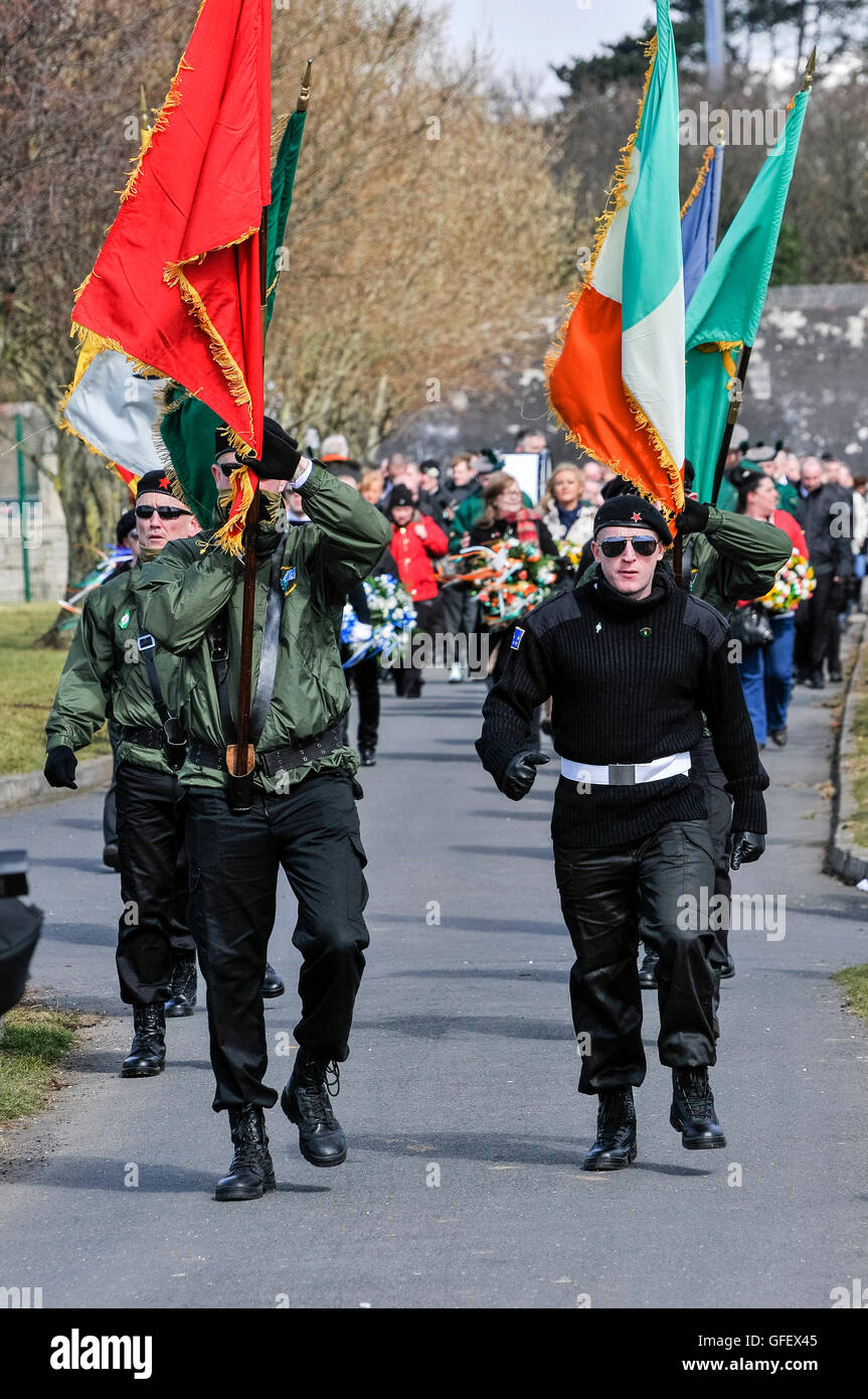 Irish Republican Socialist Party (IRSP) members in paramilitary