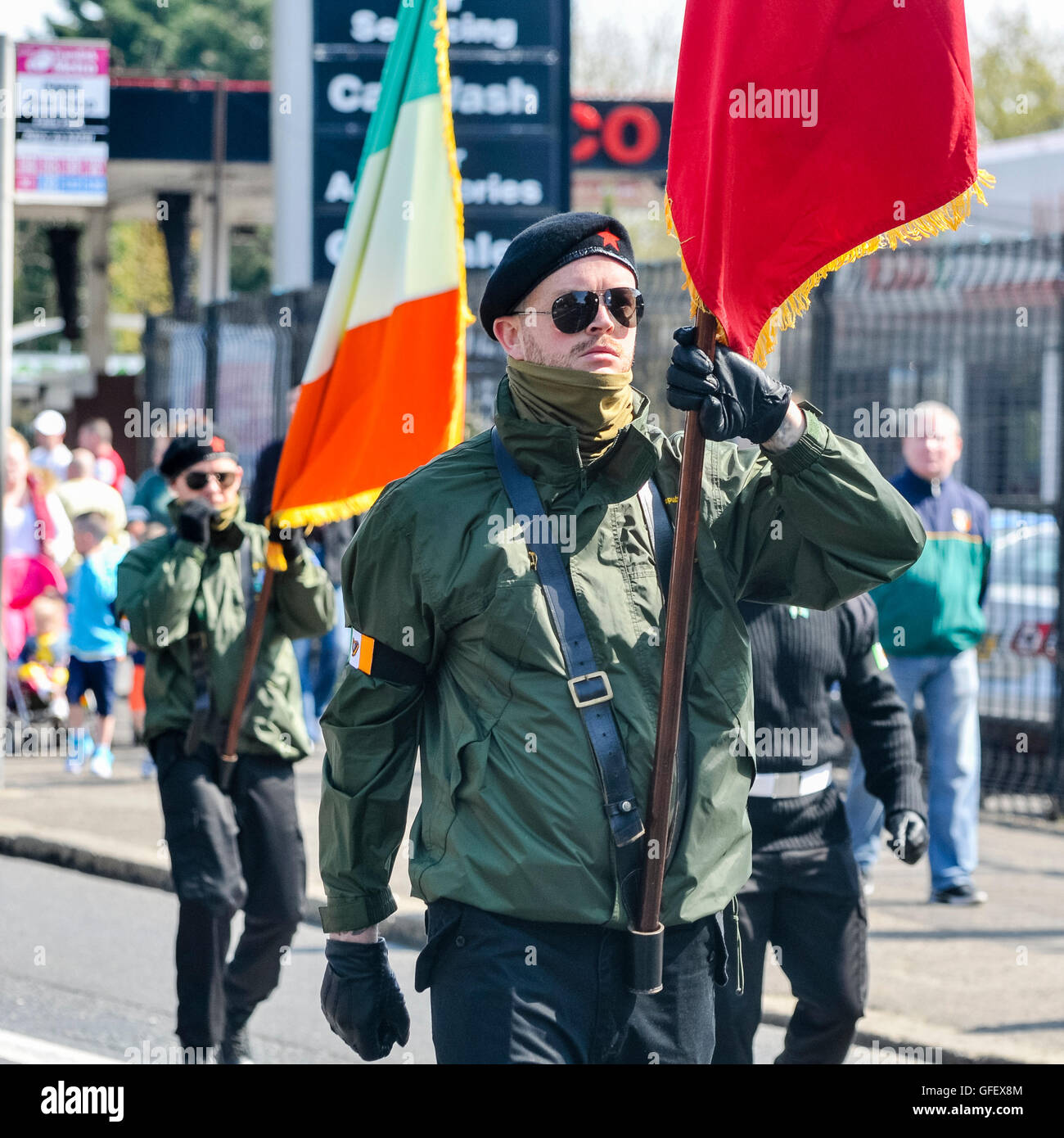 Irish Republican Socialist Party (IRSP) members in paramilitary