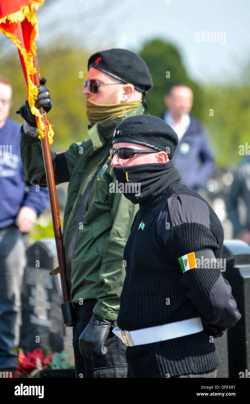 Irish Republican Socialist Party (IRSP) members in paramilitary
