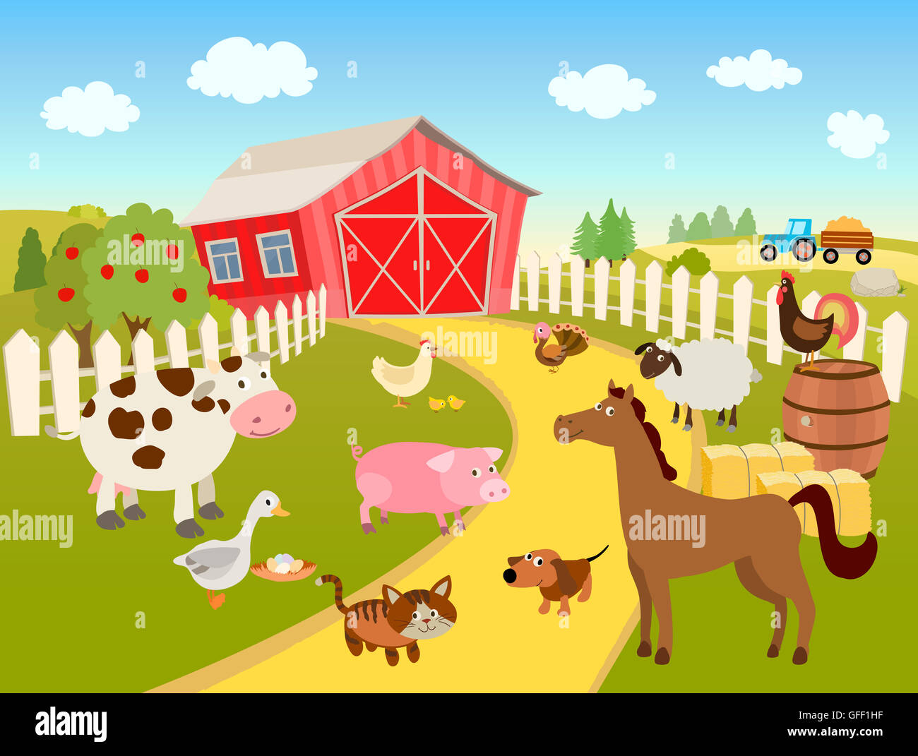 Cartoon farm hi-res stock photography and images - Alamy Cartoon farm hi-res stock photography and images - Alamy