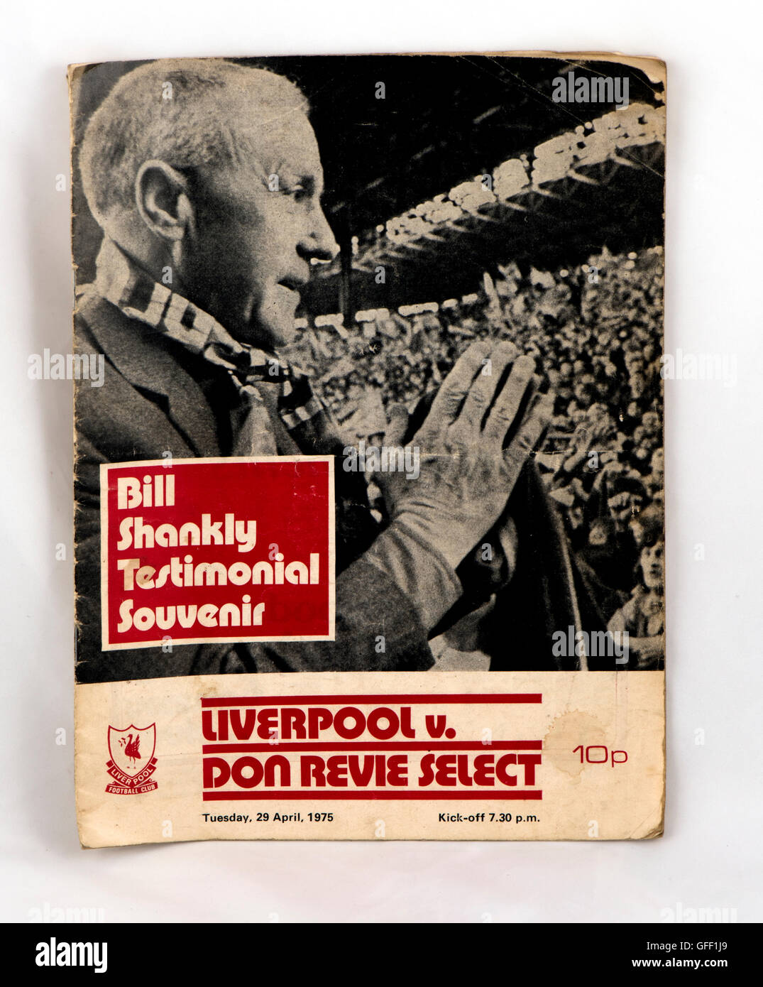 The Bill Shankley Testimonial game football programme program Stock Photo