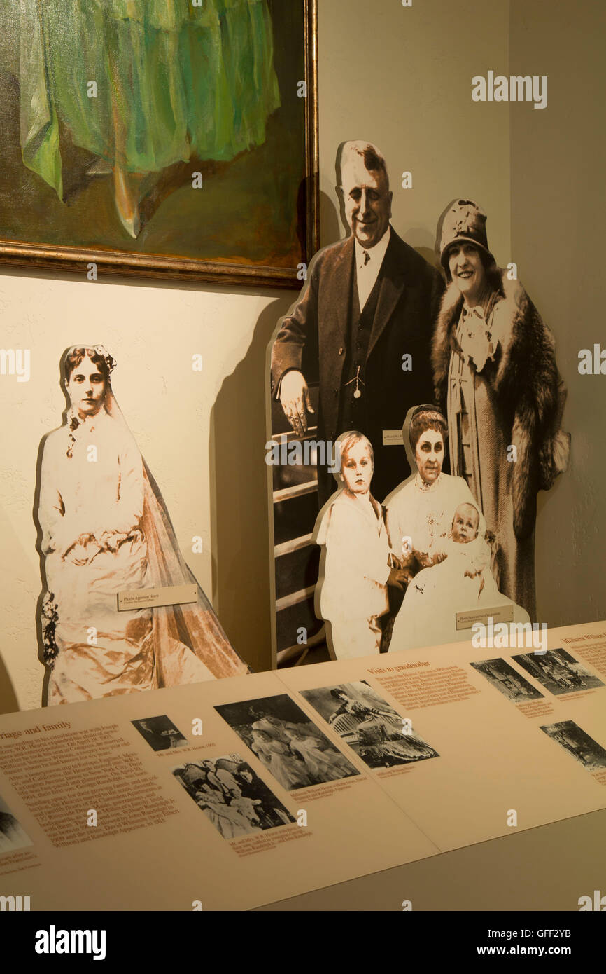 Visitor Center museum display, Hearst San Simeon State Park, California Stock Photo