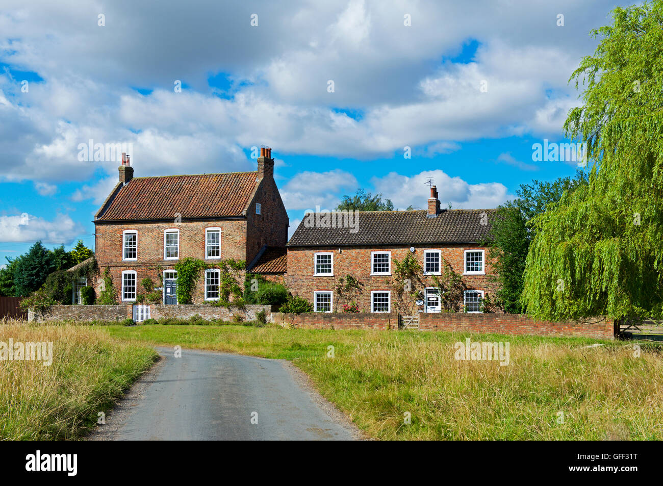 Houses in the village of Nun Monkton, near York, North Yorkshire