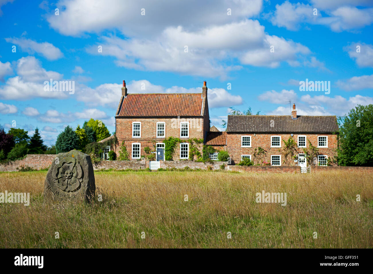 Houses in the village of Nun Monkton, near York, North Yorkshire