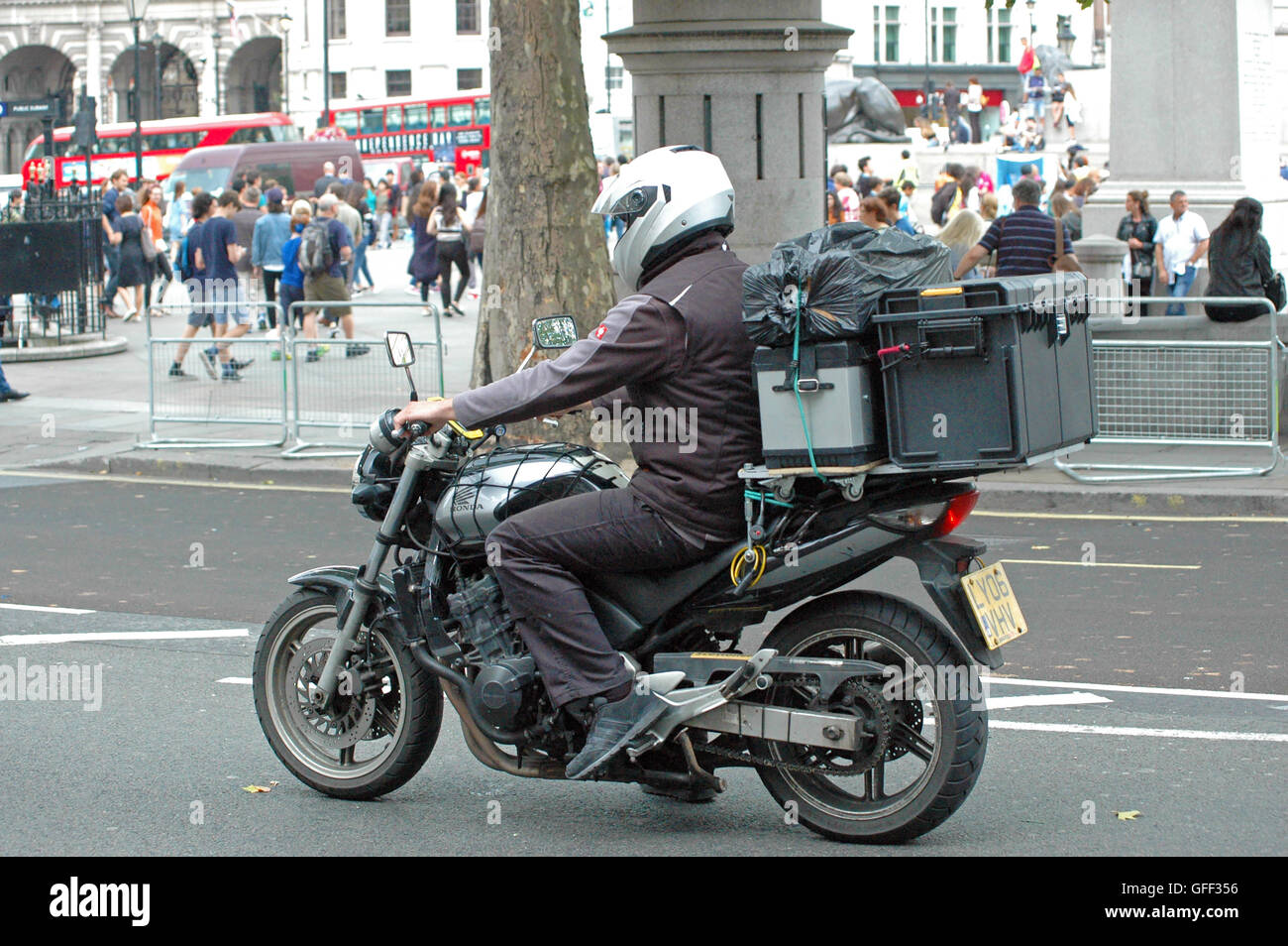 Motorcycle courier uk hires stock photography and images Alamy