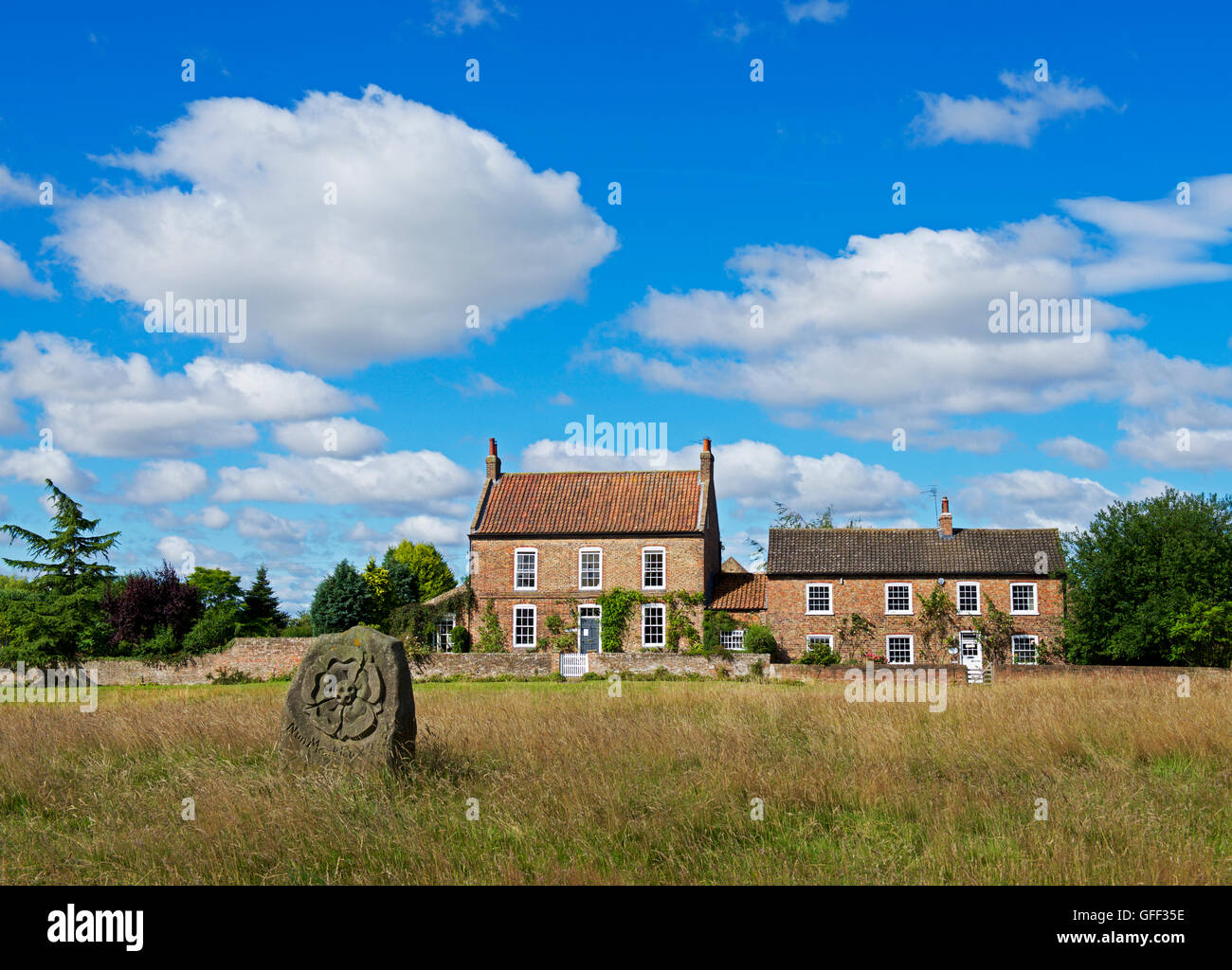 Houses in the village of Nun Monkton, near York, North Yorkshire