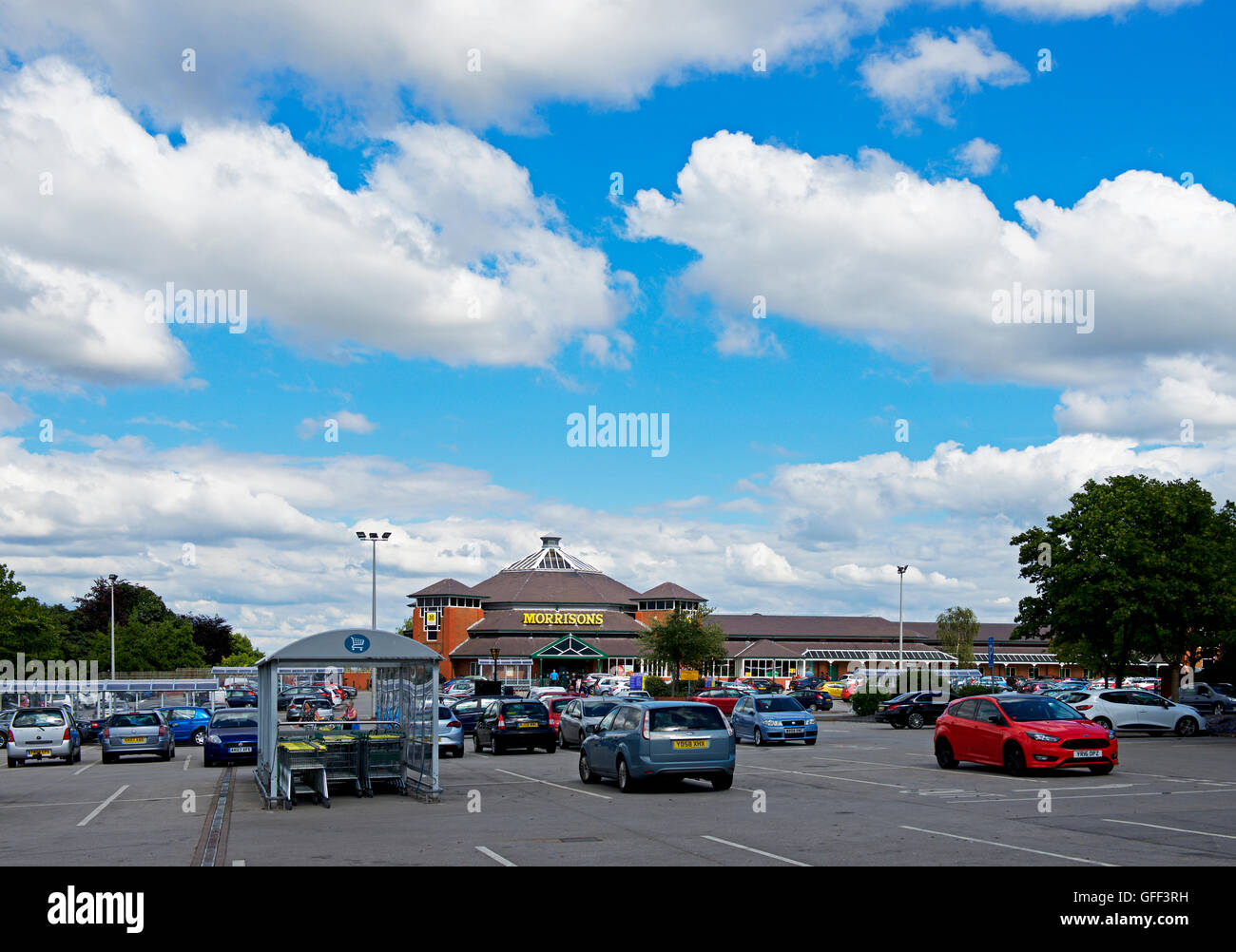 Morrisons Supermarket and car park, England UK Stock Photo Alamy