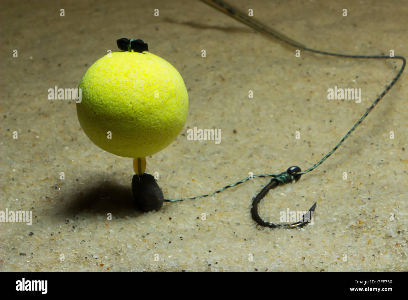 KD pop up rig Underwater. Carp Hook Boilies Underwater. Carp fishing