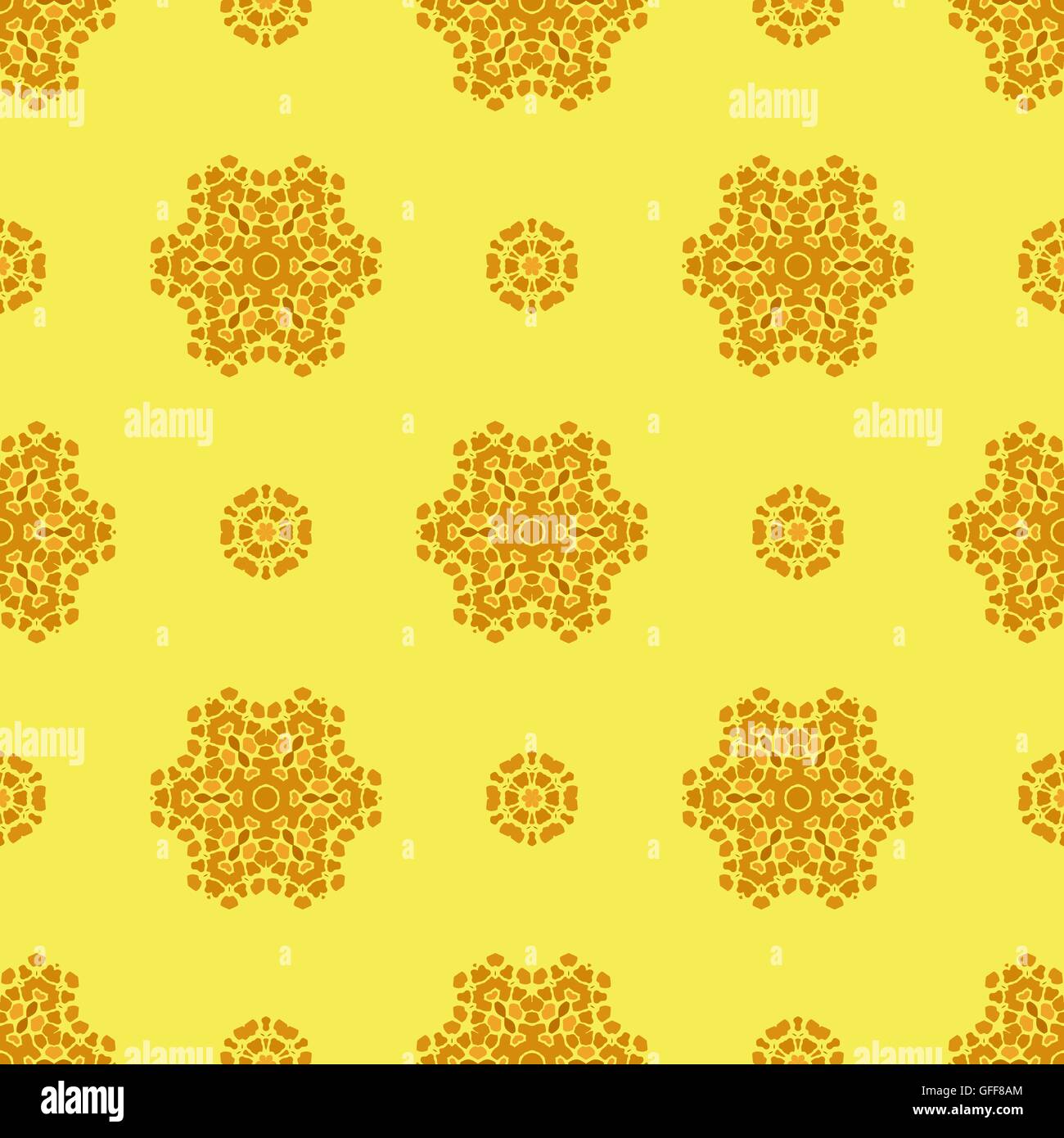 Creative Ornamental Seamless Yellow Pattern Stock Vector Image & Art ...