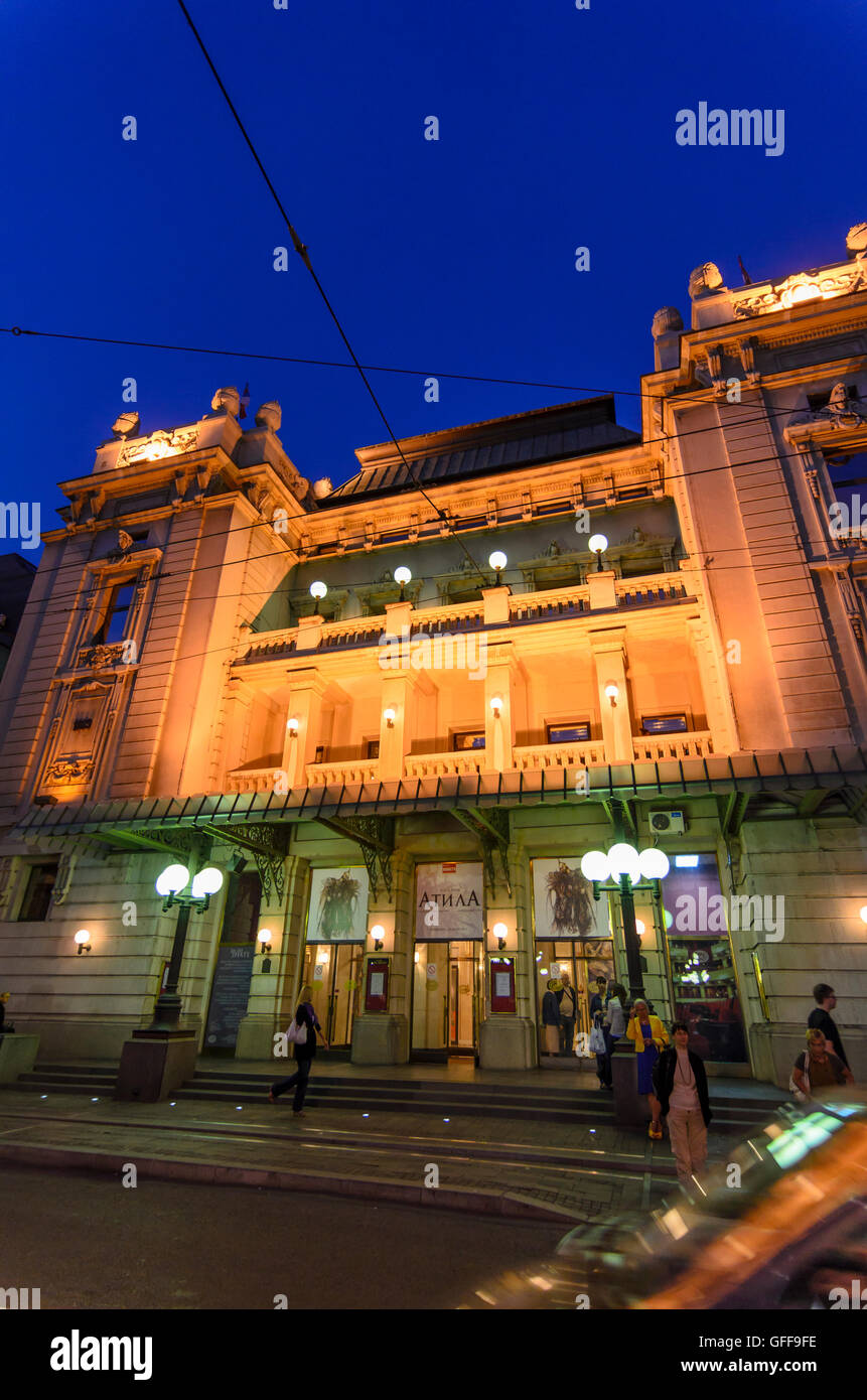Beograd, Belgrade: National Theatre, Serbia Stock Photo - Alamy