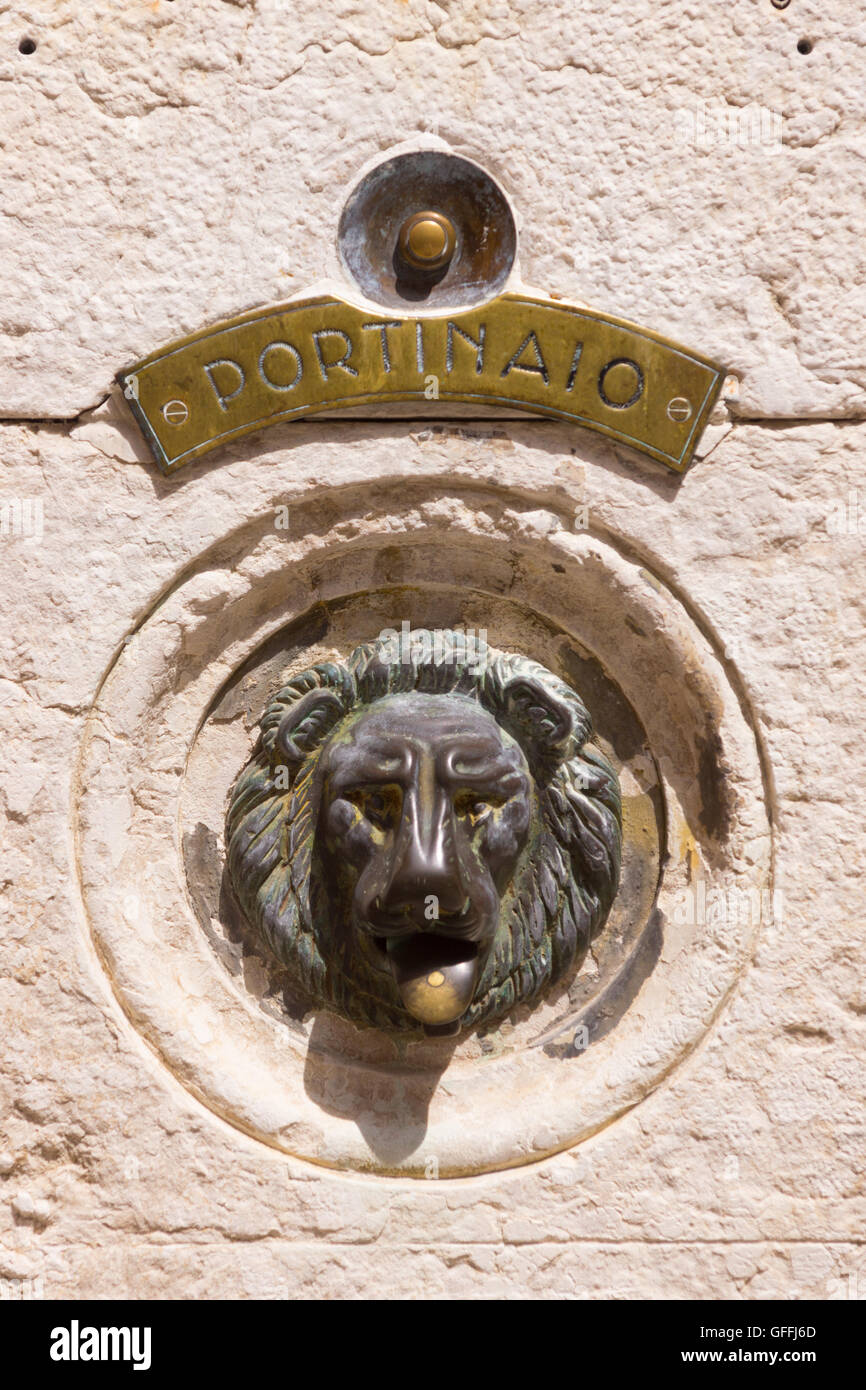 Venetian lion plaque lion venice hi-res stock photography and