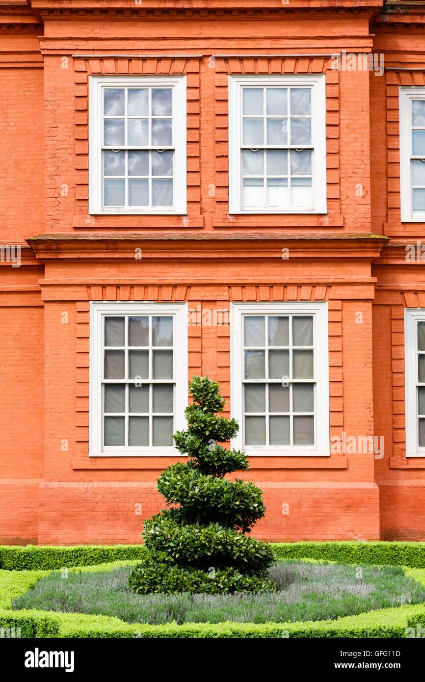 Closeup of the front of Kew Palace at Kew Royal Botanic Gardens, London, UK Stock Photo