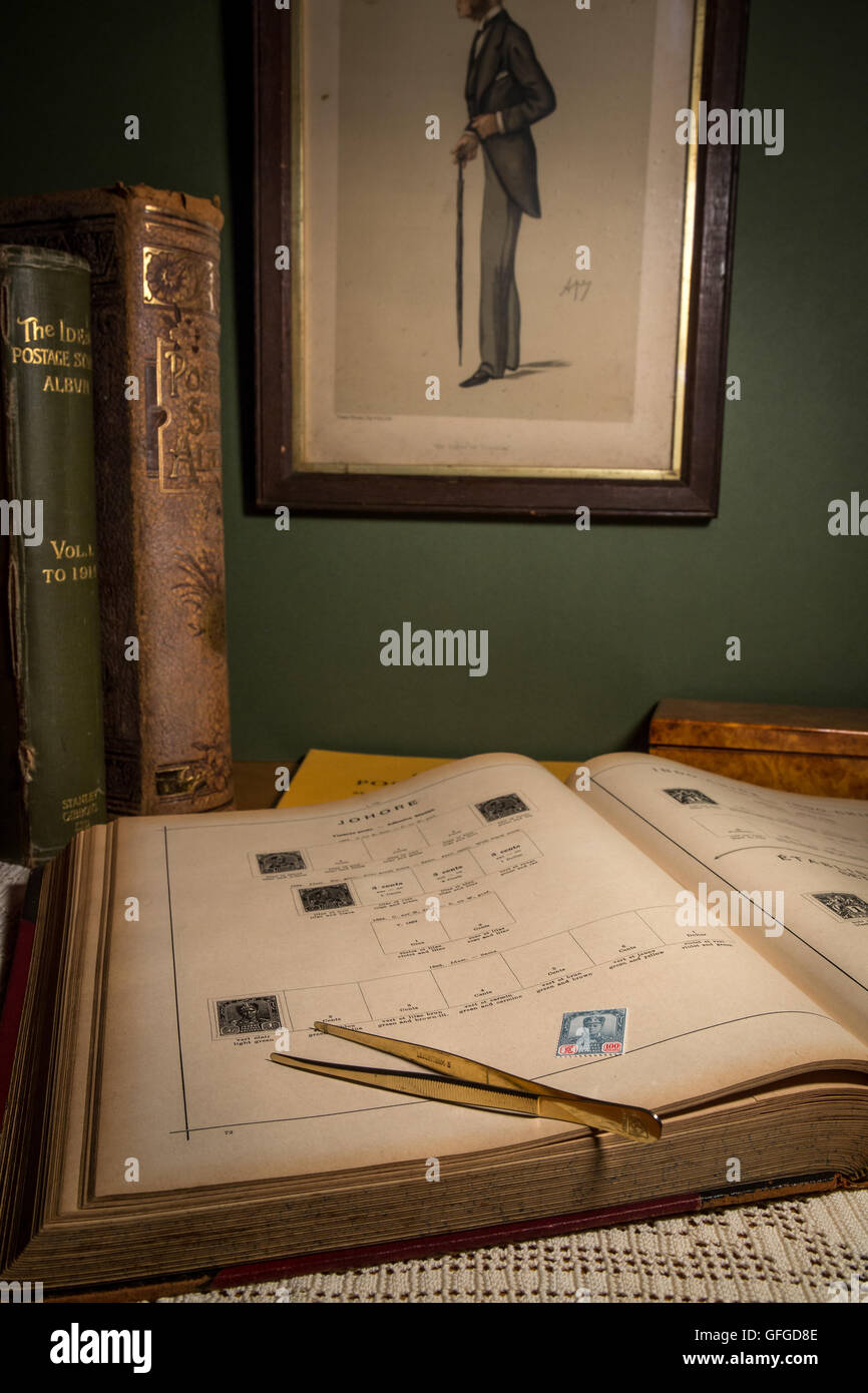 Collecting and studying stamps hi-res stock photography and images - Alamy