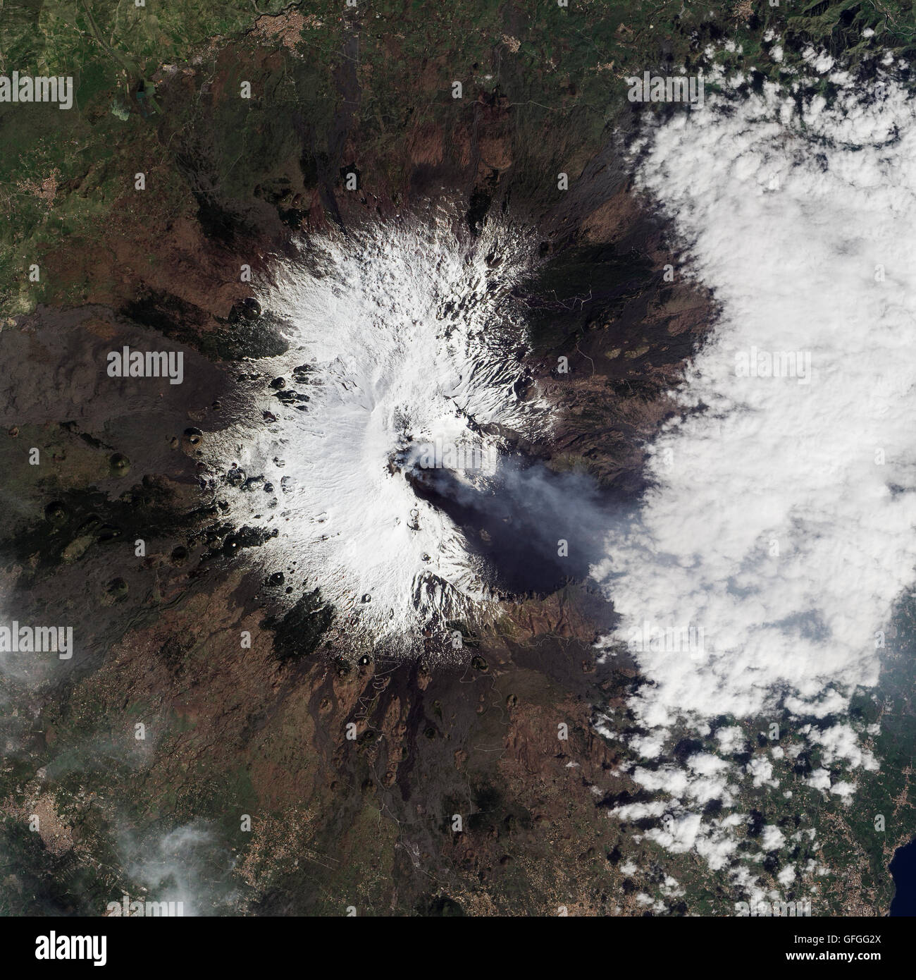 Earth top view from space. Elements of this image furnished by NASA