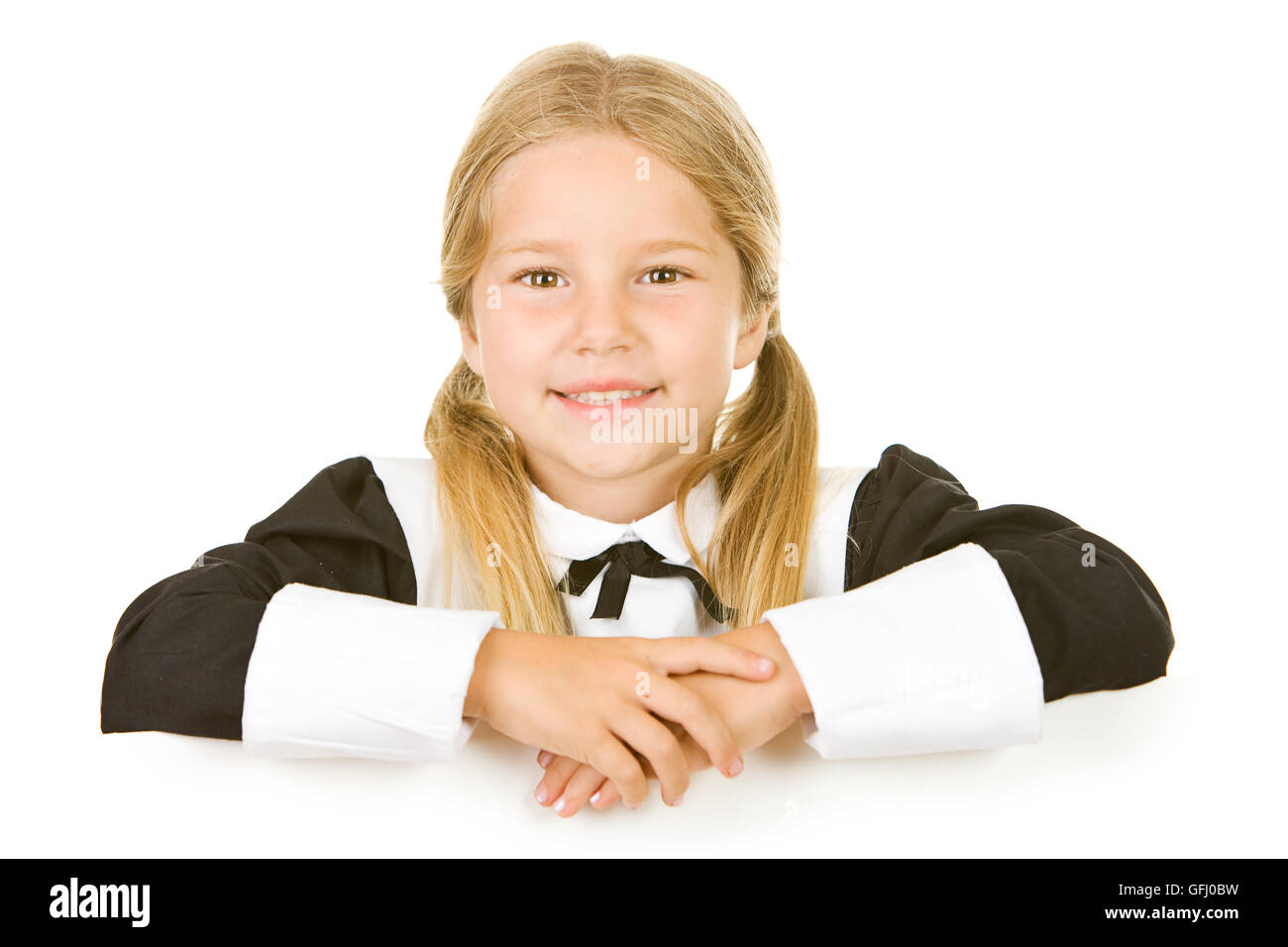 Little girl dressed as a Thanksgiving Pilgrim Stock Photo Alamy