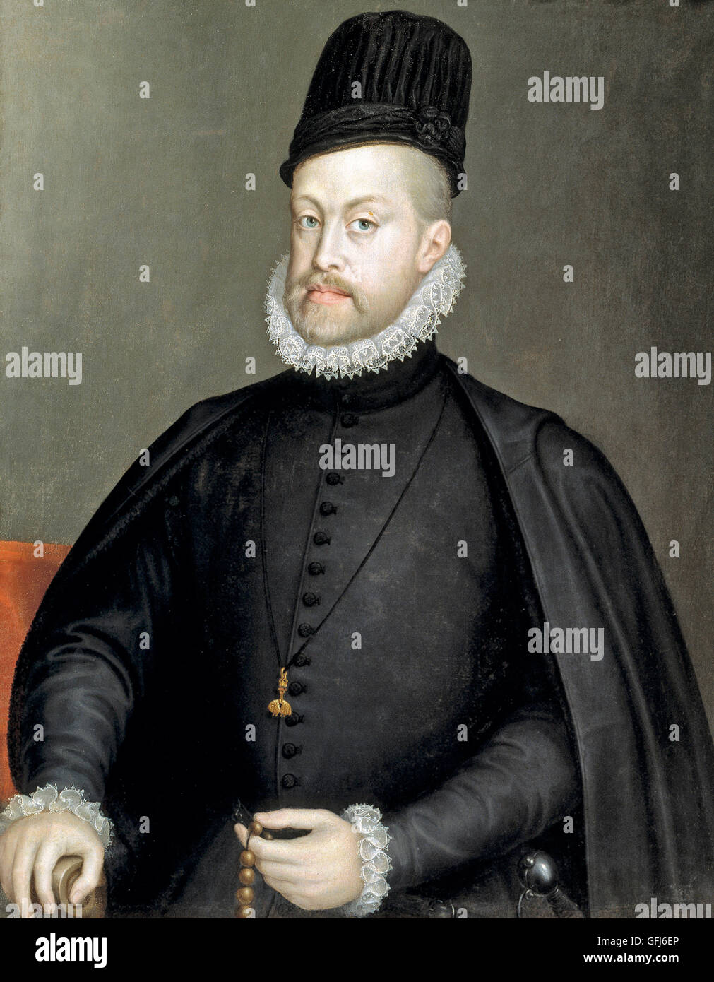 Portrait of Philip II of Spain by Sofonisba Anguissola Stock Photo