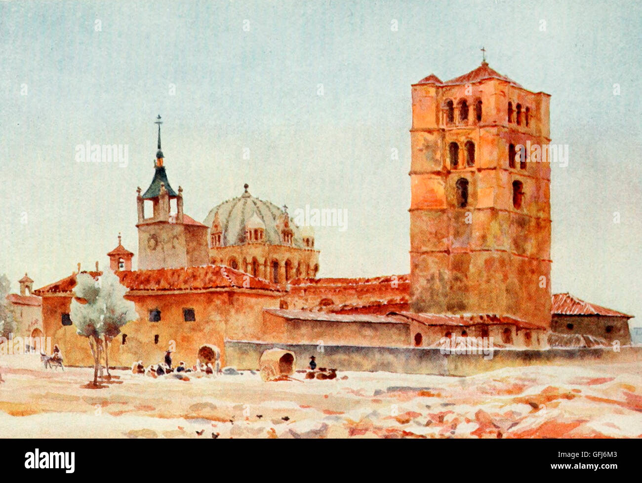 The Cathedral, Zamora, Spain, circa 1900 Stock Photo