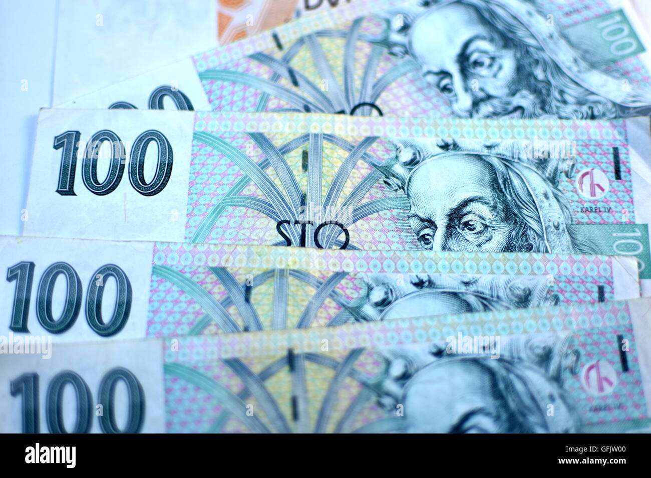 Close up Czech Koruna currency, Czech Republic Stock Photo - Alamy