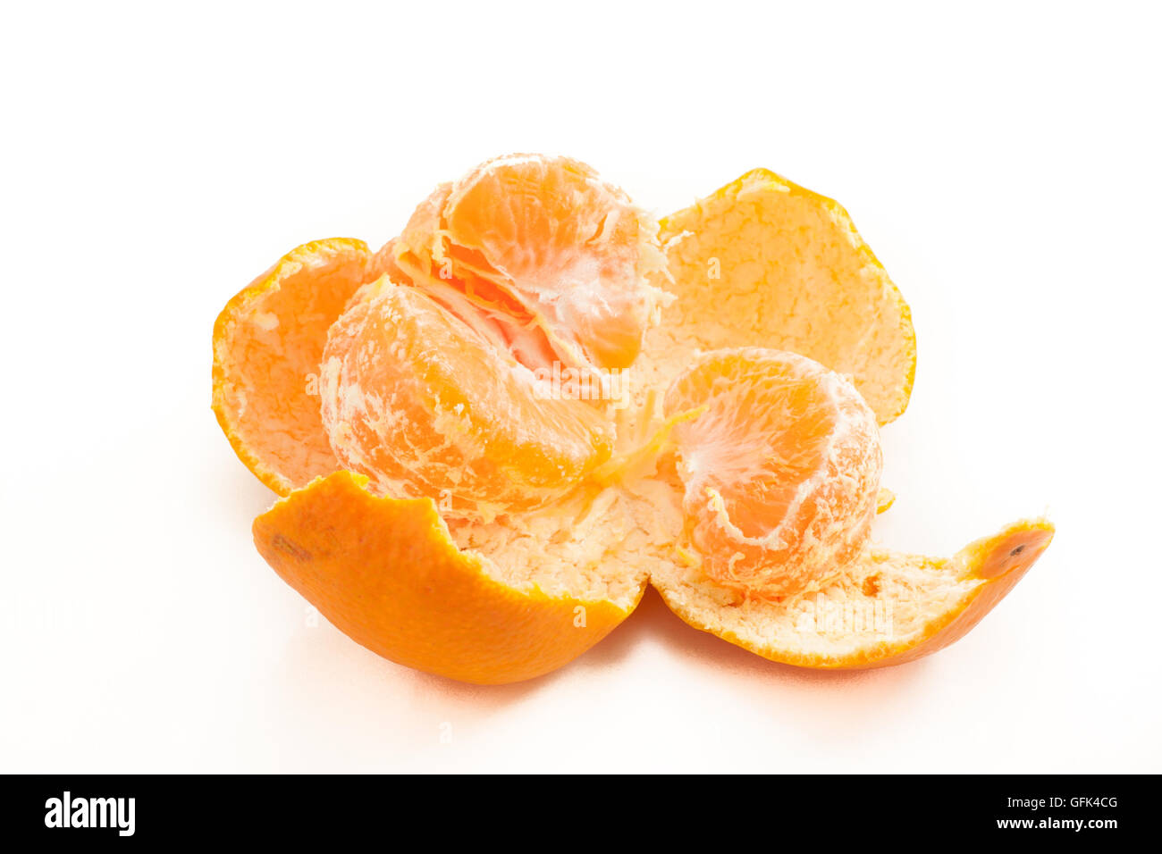 Japanese mandarin orange on white isolated background Stock Photo Alamy
