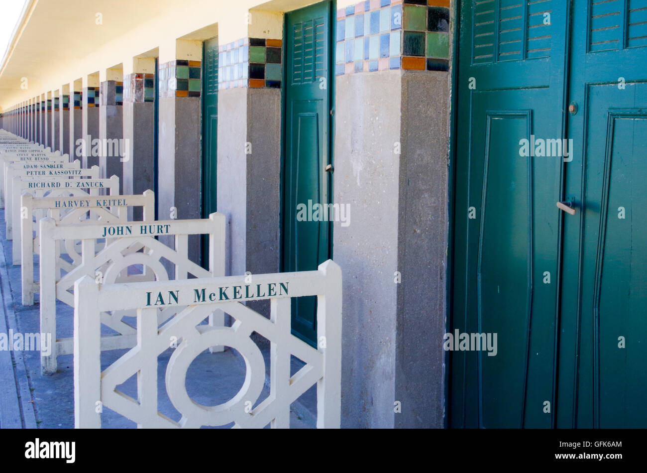 Doors To The Beach Cabins In Deauville And Decorations With Names