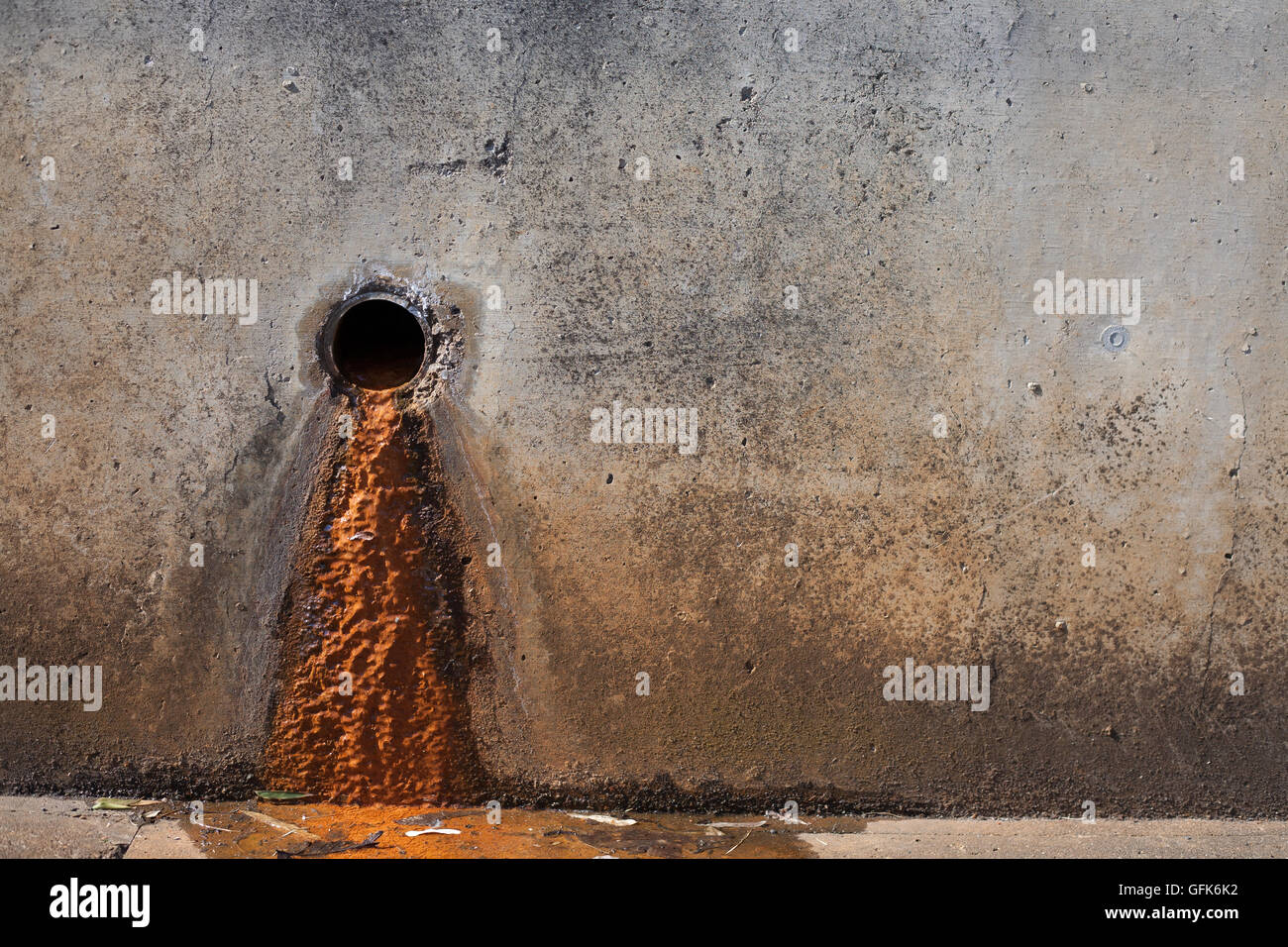 Rusty sludge from a drain pipe Stock Photo Alamy
