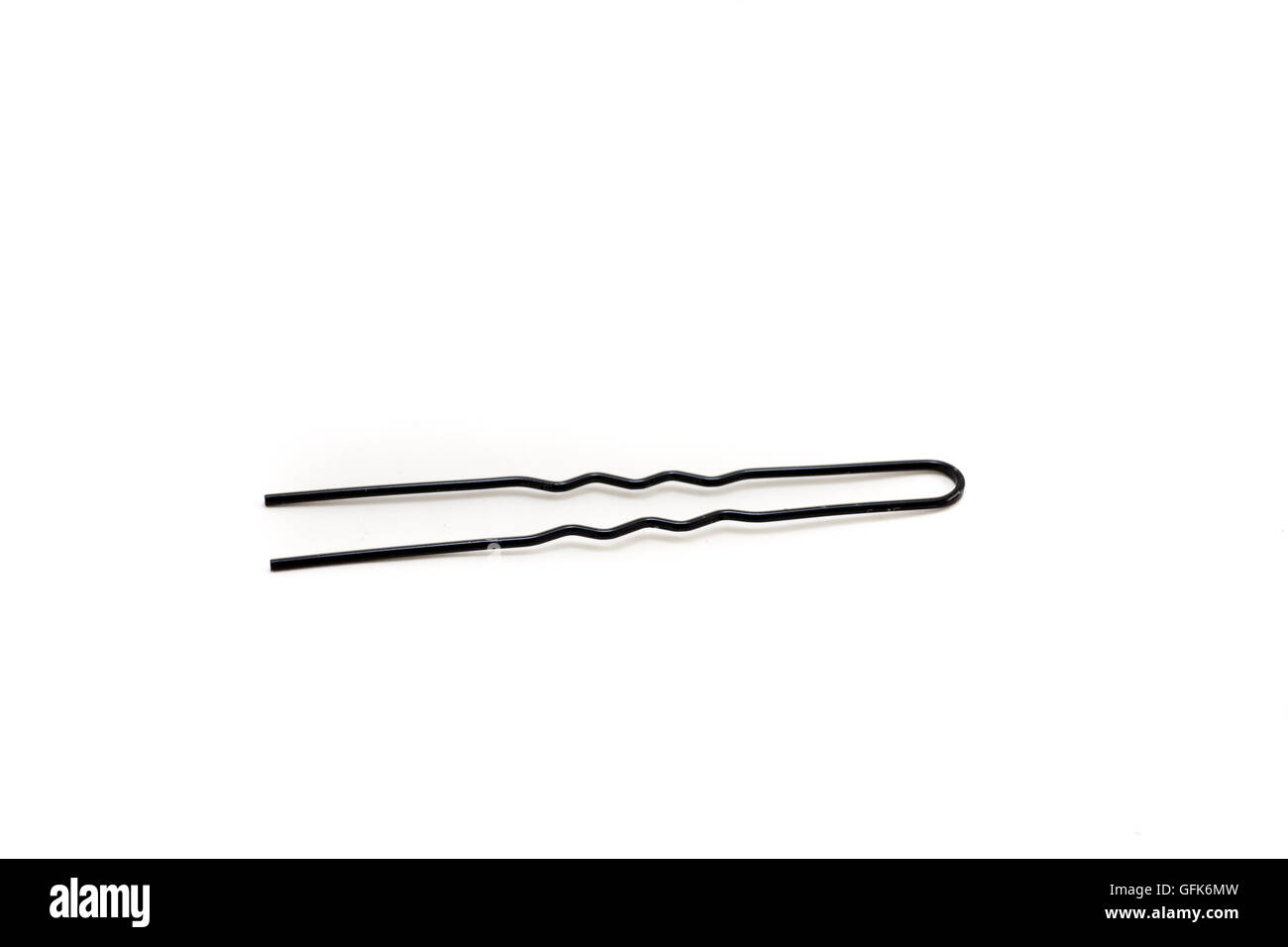 U shape hair pin on white isolated background Stock Photo Alamy