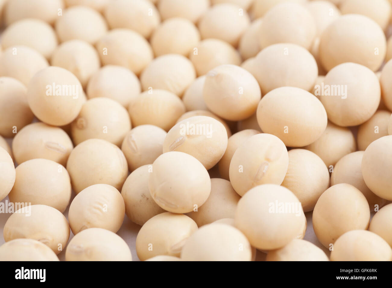 Soy beans in full frame Stock Photo