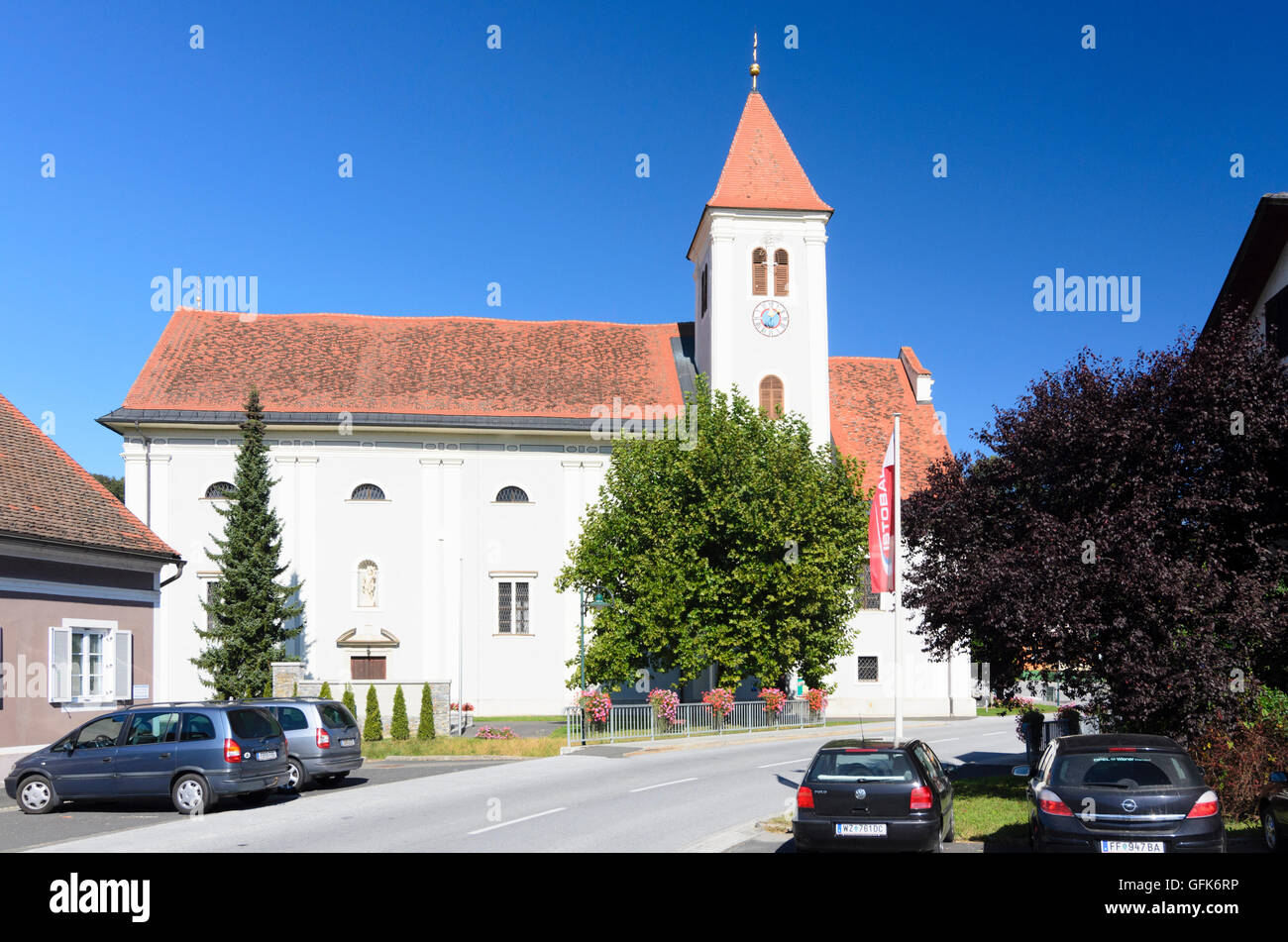 Breitenfeld an der Rittschein: church Breitenfeld, Austria, Steiermark, Styria, Steirisches Thermenland - Oststeiermark Stock Photo
