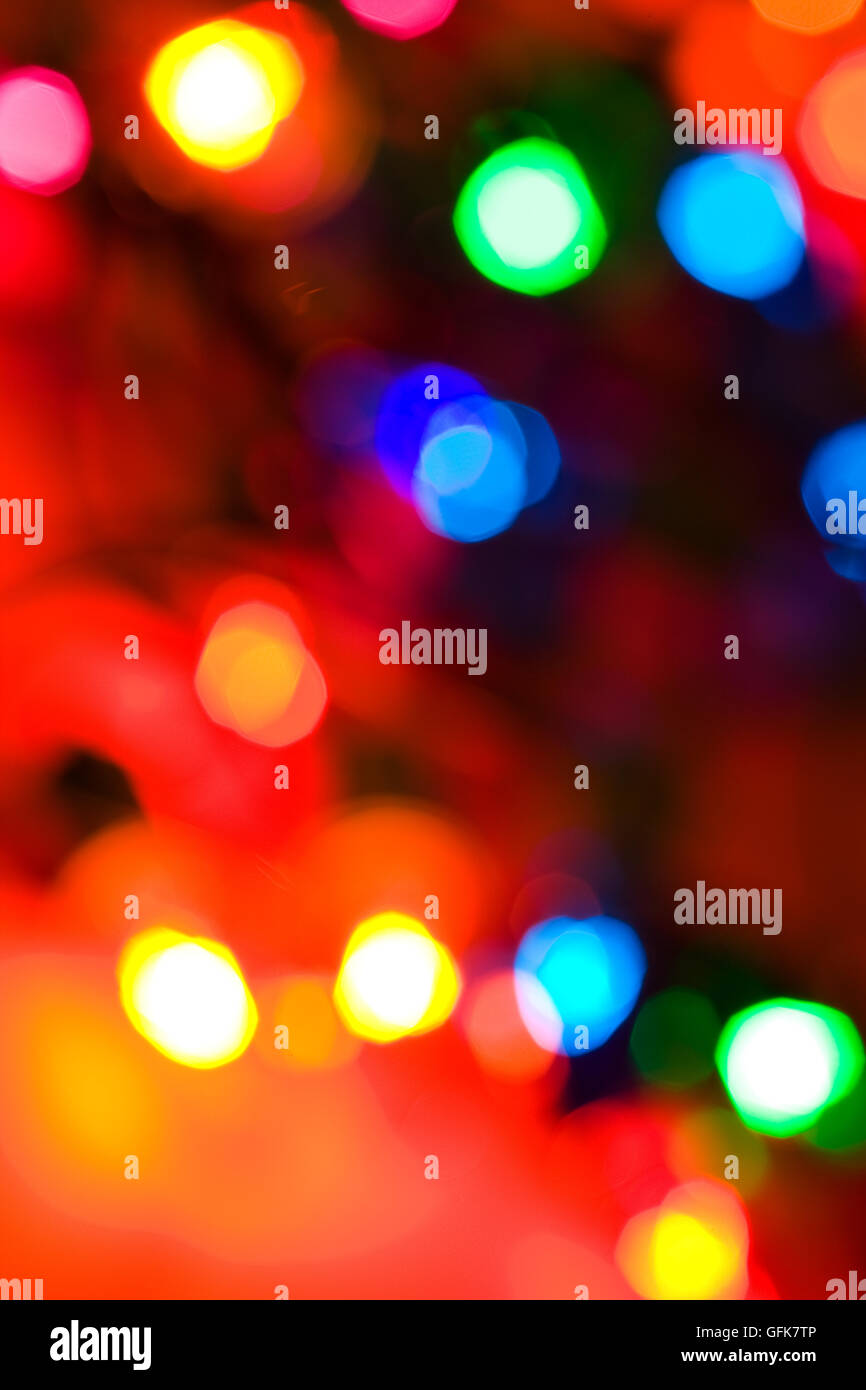 Images of traditional C9 style incandescent Christmas light bulbs on a