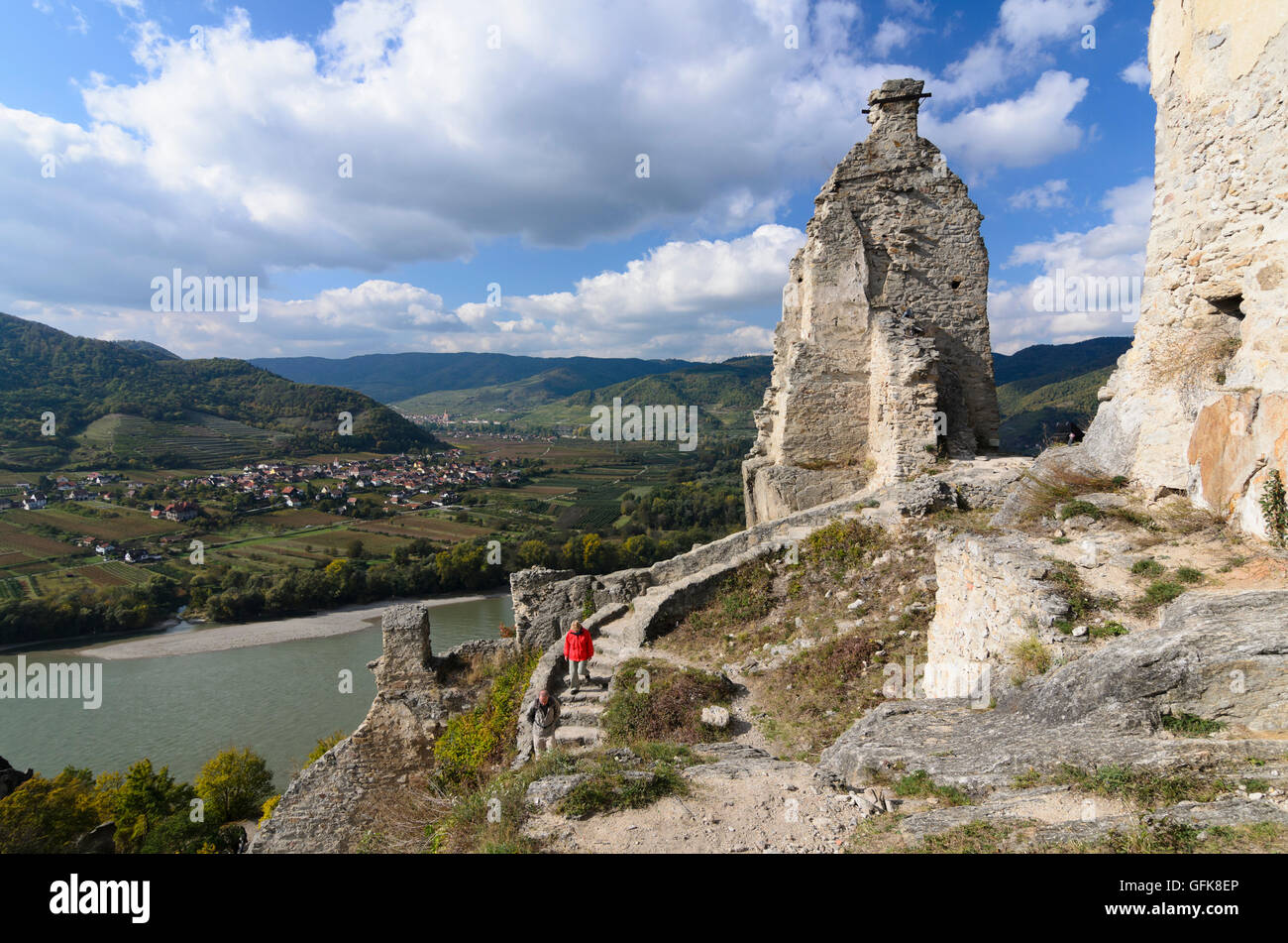 Dunstein Durnstein castle hi-res stock photography and images - Alamy