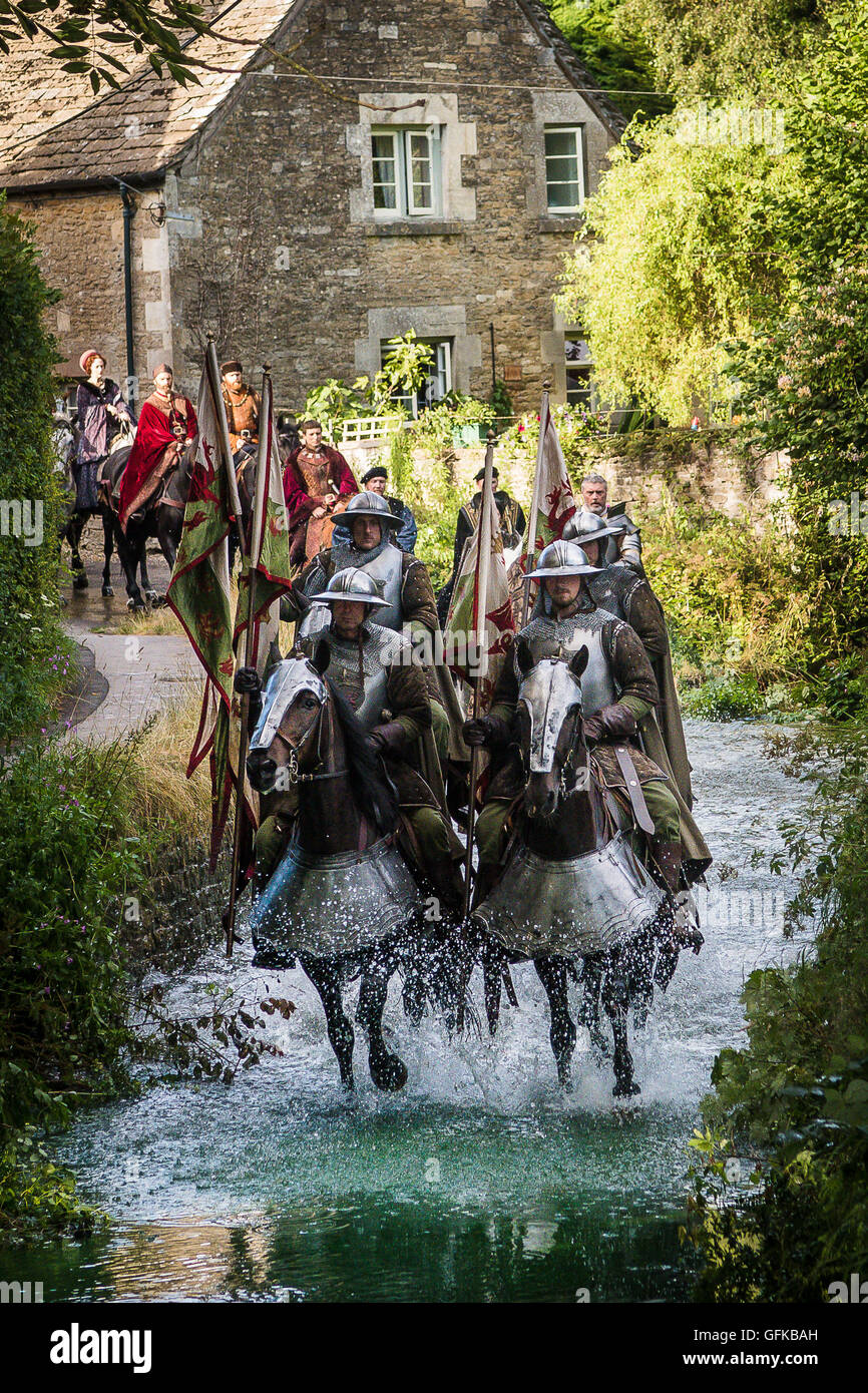 Filming of The White Princess in Lacock Wiltshire Stock Photo
