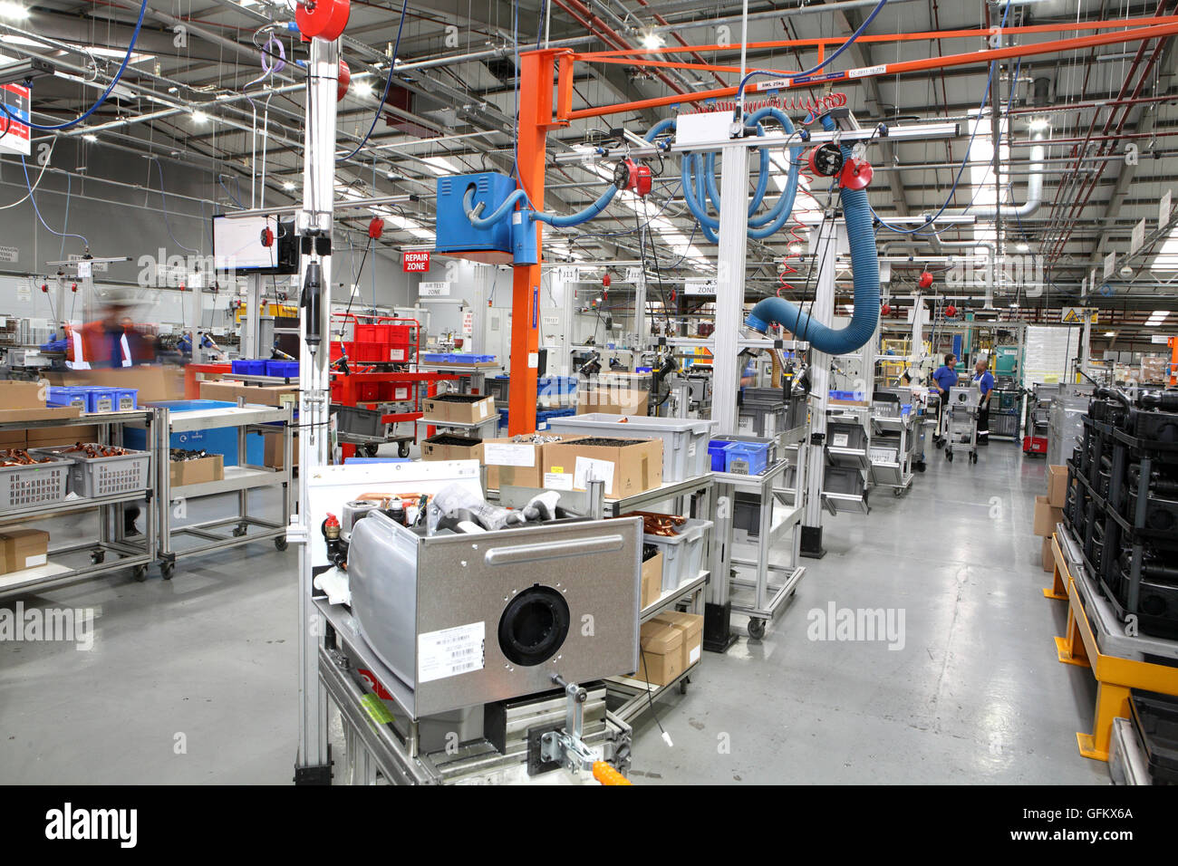 Industrial manufacturing facility plant modern factory Stock Photo