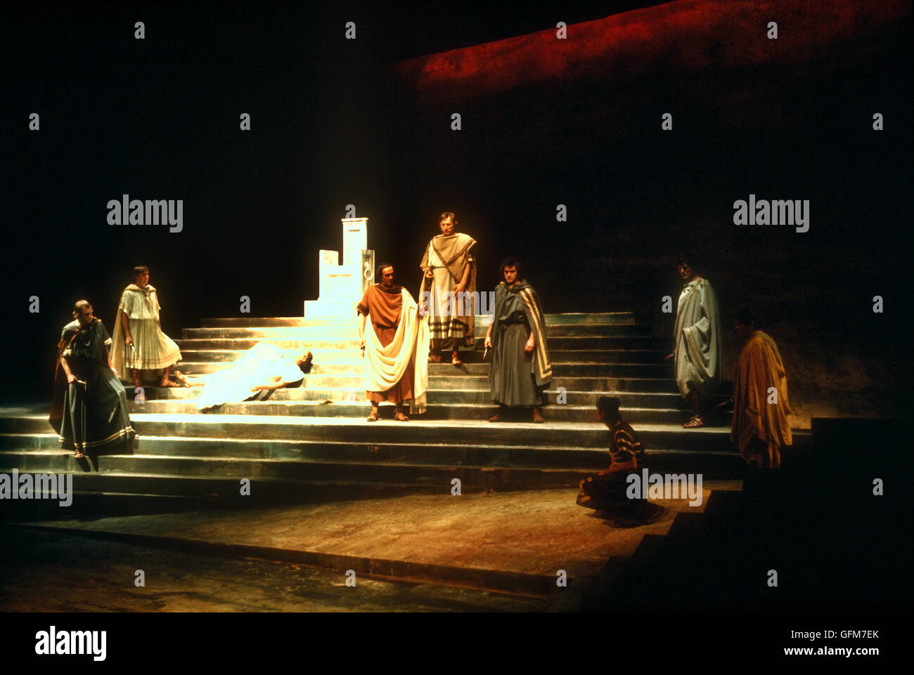 A performance of Julius Caesar. Place des Arts is a major performing arts centre in Montreal, Quebec, Canada. Stock Photo