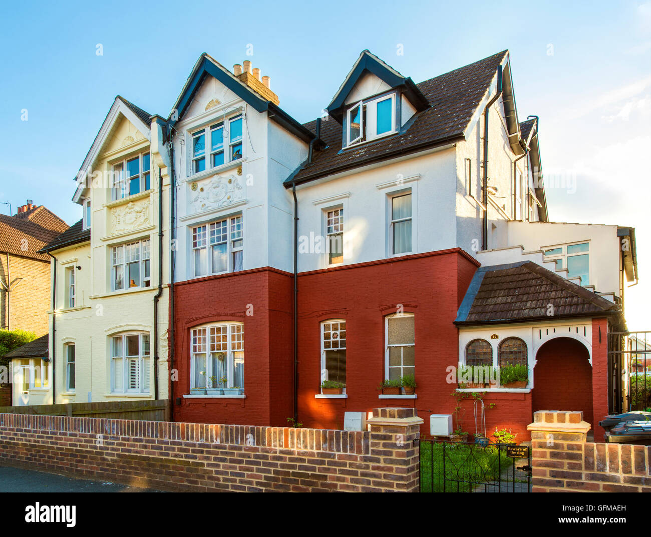Semi-detached large property in Thirlmere Road Streatham, South west London, England, UK Stock Photo