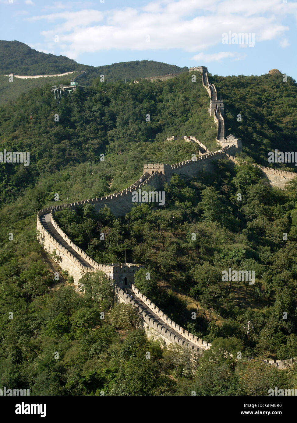 The Mu Tian Yu section of the Great Wall of China. Beijing – China ...