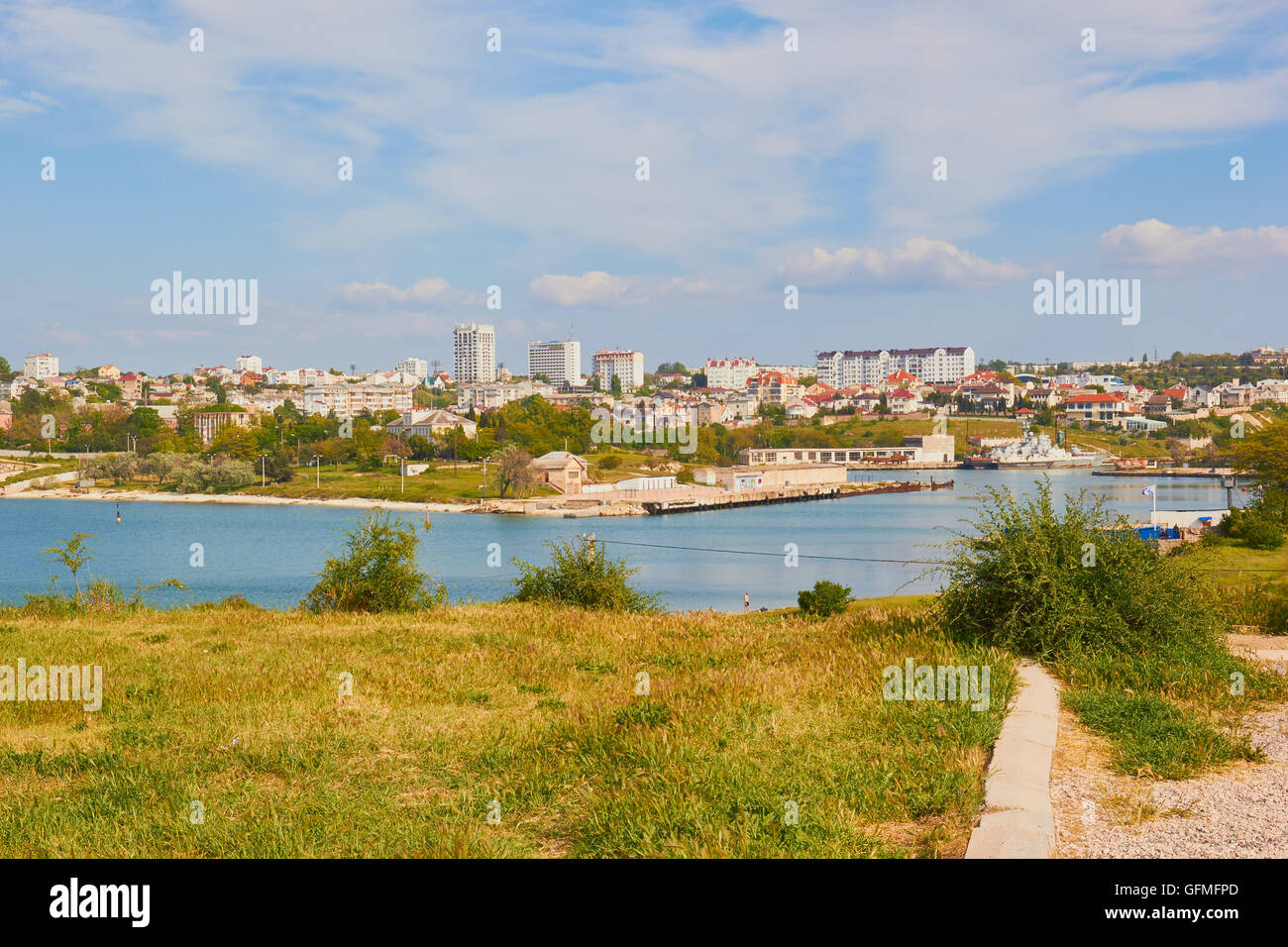 Port of Sevastopol on the Black sea Crimean Peninsula Stock Photo Alamy