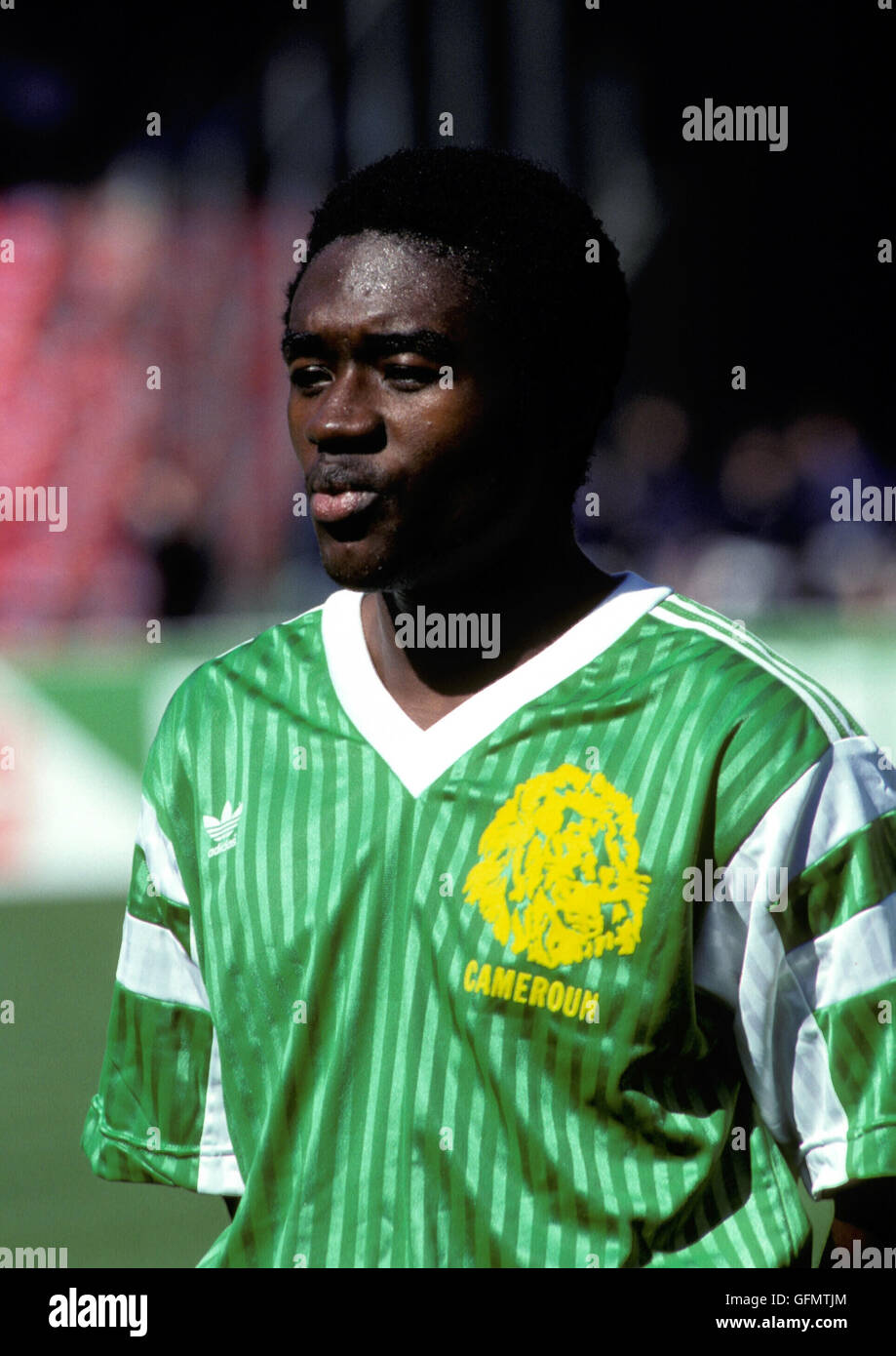 Naples, Italy. 23rd June, 1990. Jules Denis Onana (CMR) Football/Soccer : 1990 FIFA World Cup Italy Round of 16 match between Cameroon 2-1 Colombia at Stadio San Paolo in Naples, Italy . © Juha Tamminen/AFLO/Alamy Live News Stock Photo