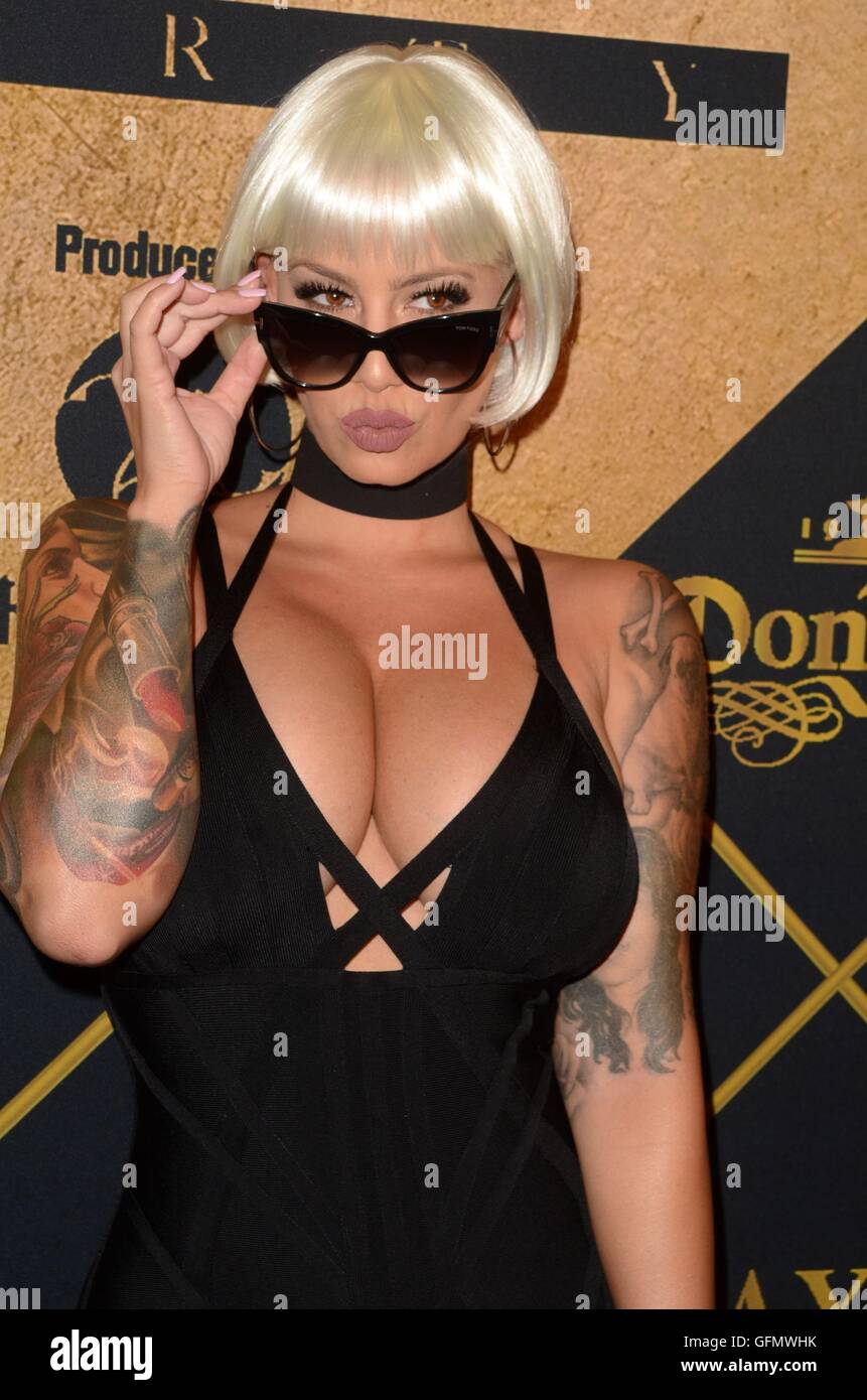 Amber Rose at arrivals for MAXIM Hot 100 Party, The Hollywood Palladium,  Los Angeles, CA July 30, 2016. Photo By: Priscilla Grant/Everett Collection  Stock Photo - Alamy