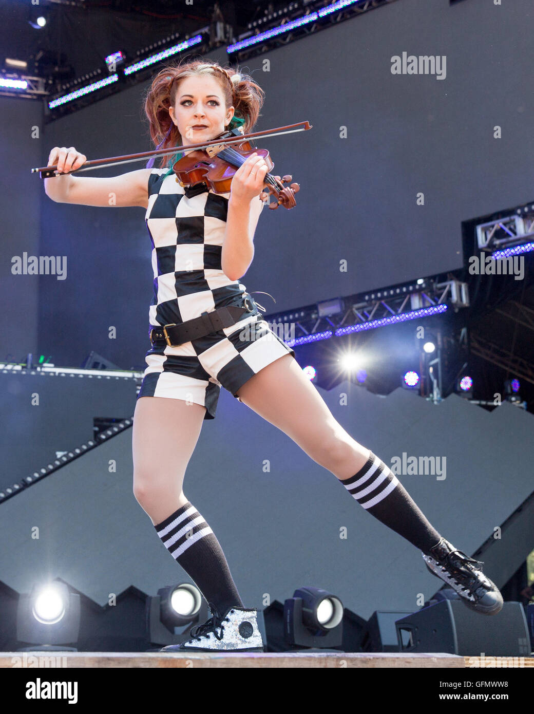 Chicago, Illinois, USA. 31st July, 2016. LINDSEY STIRLING performs live