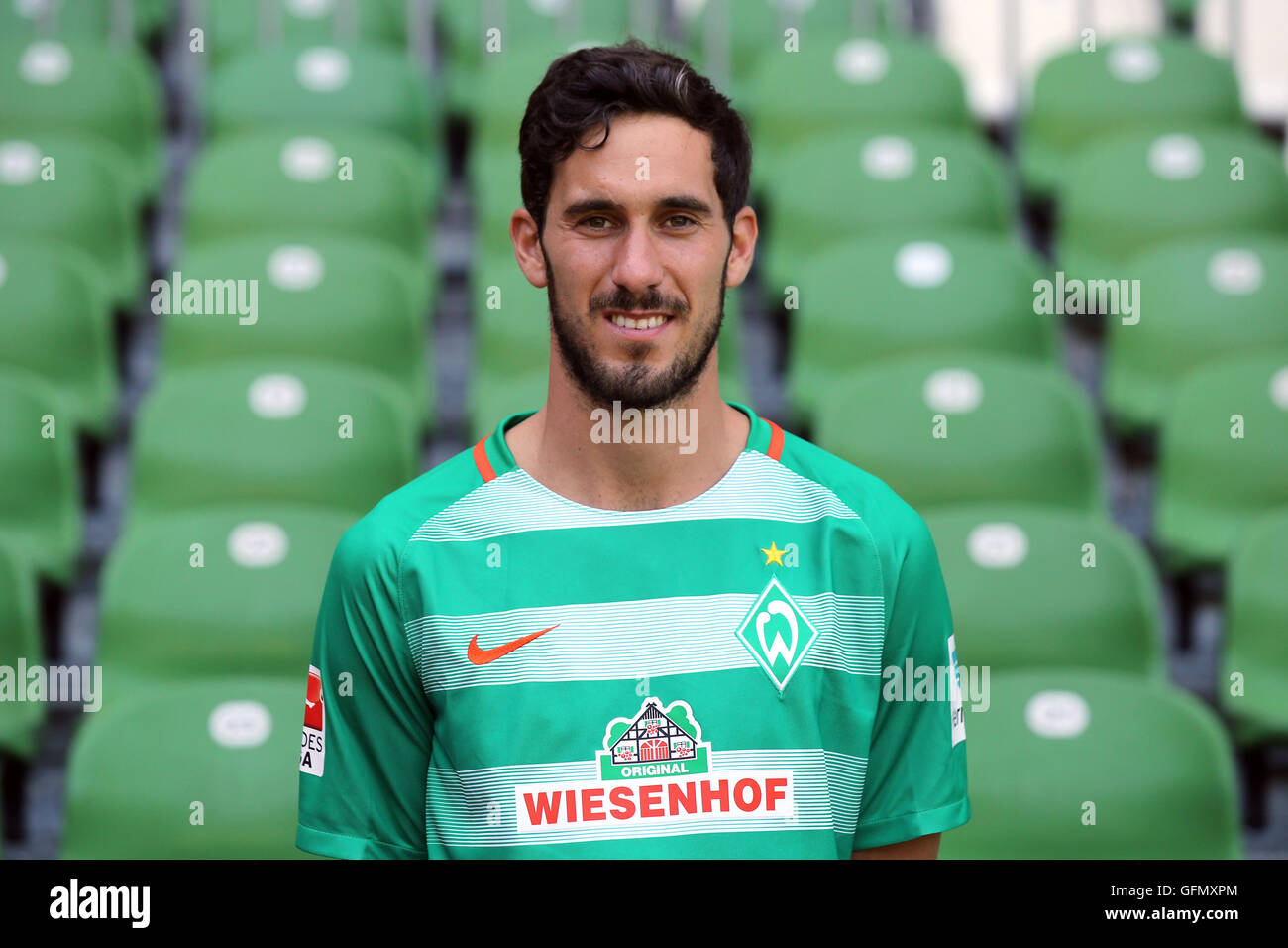 Maillot Werder Brême Garcia Porté En Match - Bundesliga 2016/17