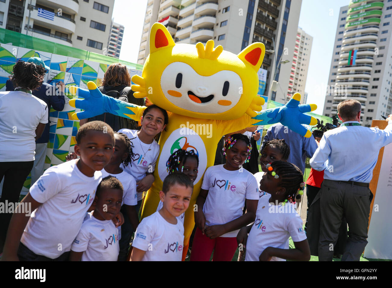 Rio De Janeiro, Brazil. 1st Aug, 2016. Children of Choir From United ...