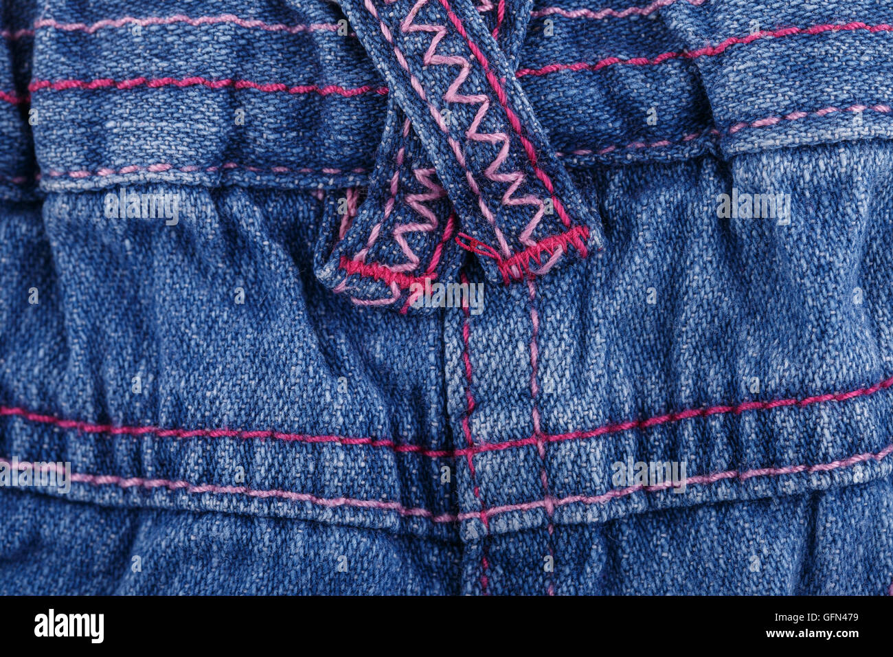 Belt Loop Detail of Light Blue Jeans Stock Photo - Image of apparel, jeans:  144833242