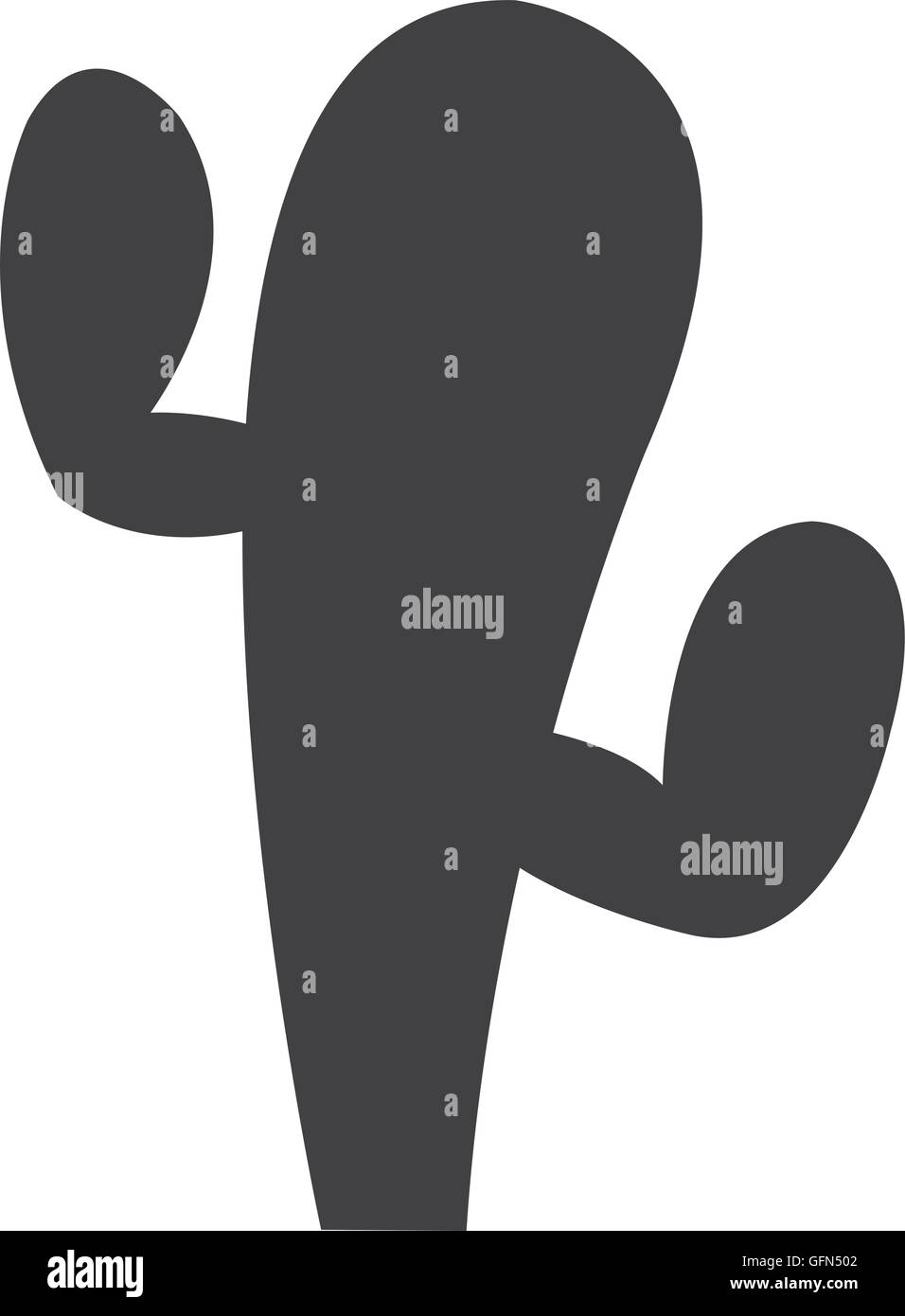 cactus cartoon icon silhouette Stock Vector Image & Art - Alamy